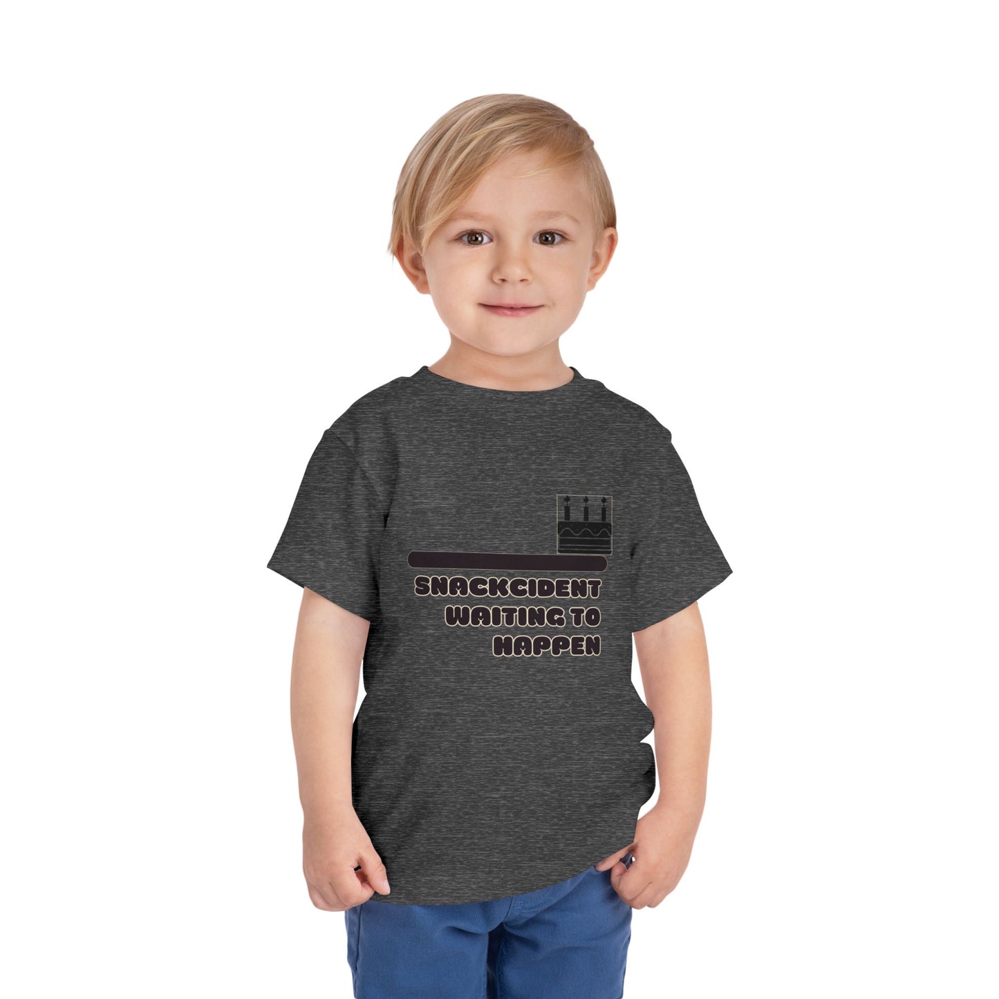 Toddler Birthday Tee - Shackcident Waiting to Happen, Cute Kids Shirt, Fun Party Outfit, Gift for Birthdays, Playful Toddler Apparel