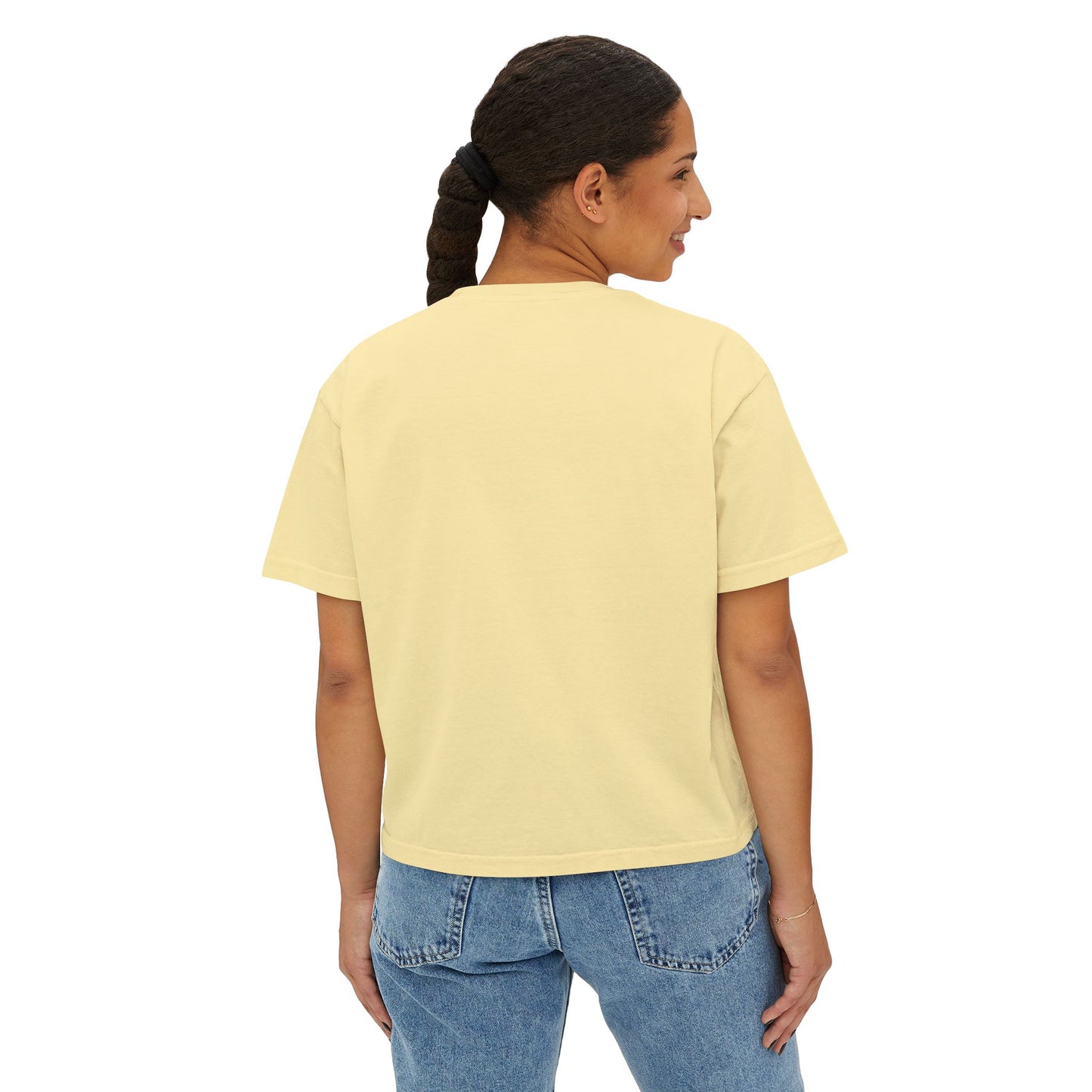 Curious Adventure Women's Boxy Tee, Casual Summer Top, Gift for Foodies, Vintage Inspired Shirt, Chew Curiously Tee