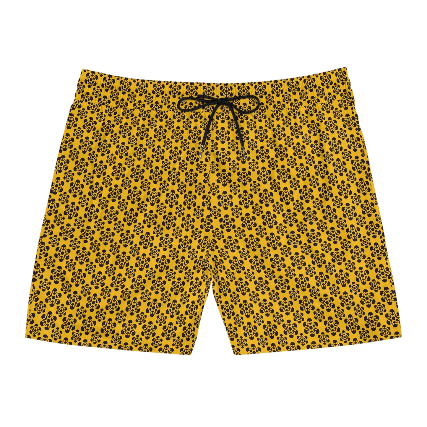 Alien Print Swim Shorts - Yellow
