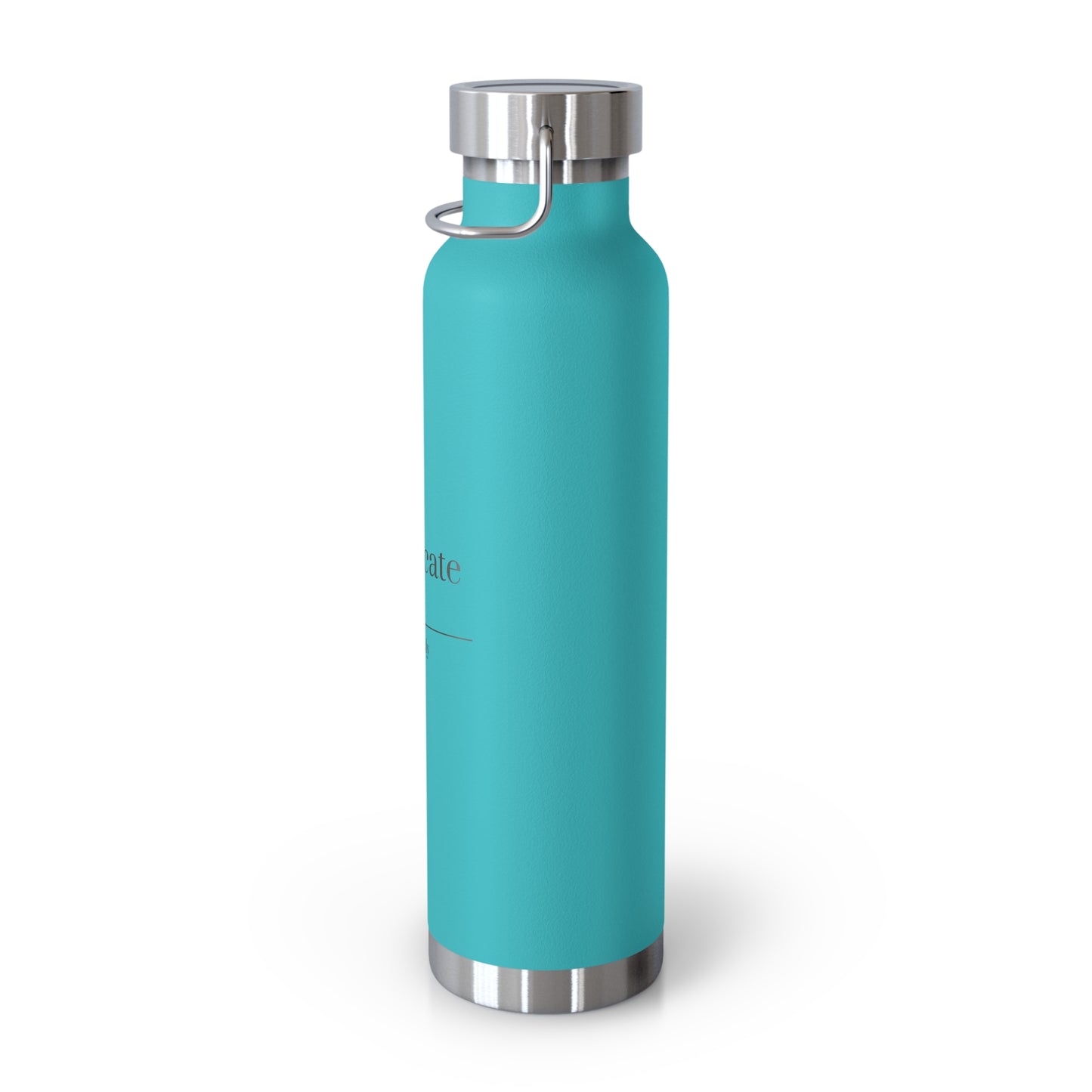 Curated Copper Insulated Water Bottle, 22oz | Stylish Hydration, Eco-Friendly, Gift for Adventurers, Travel Companion, Quote Bottle