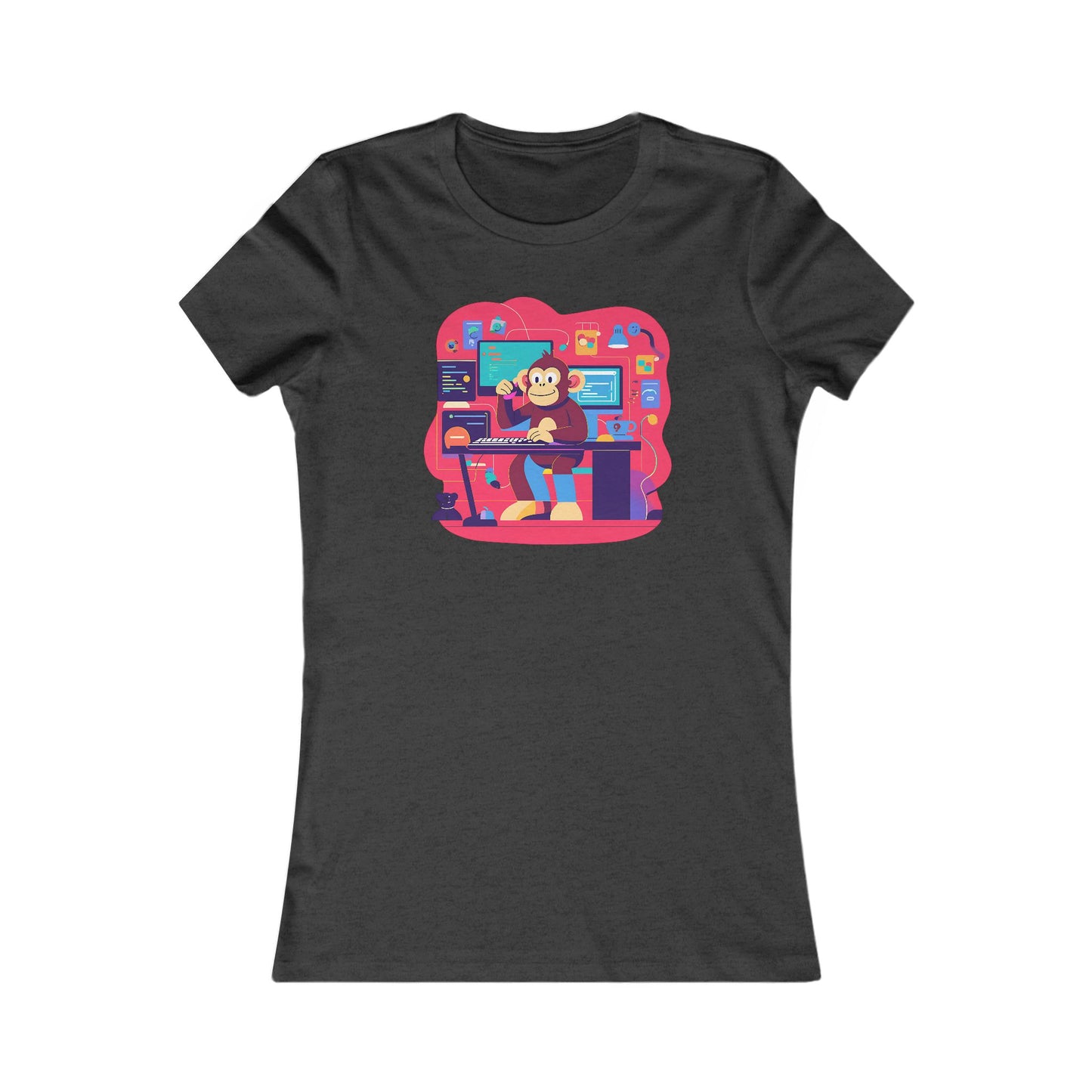Cute Graphic Tee, Retro Office Vibe Shirt, Gift for Students, Casual Workwear, Fun Weekend Top, Art Lover Apparel