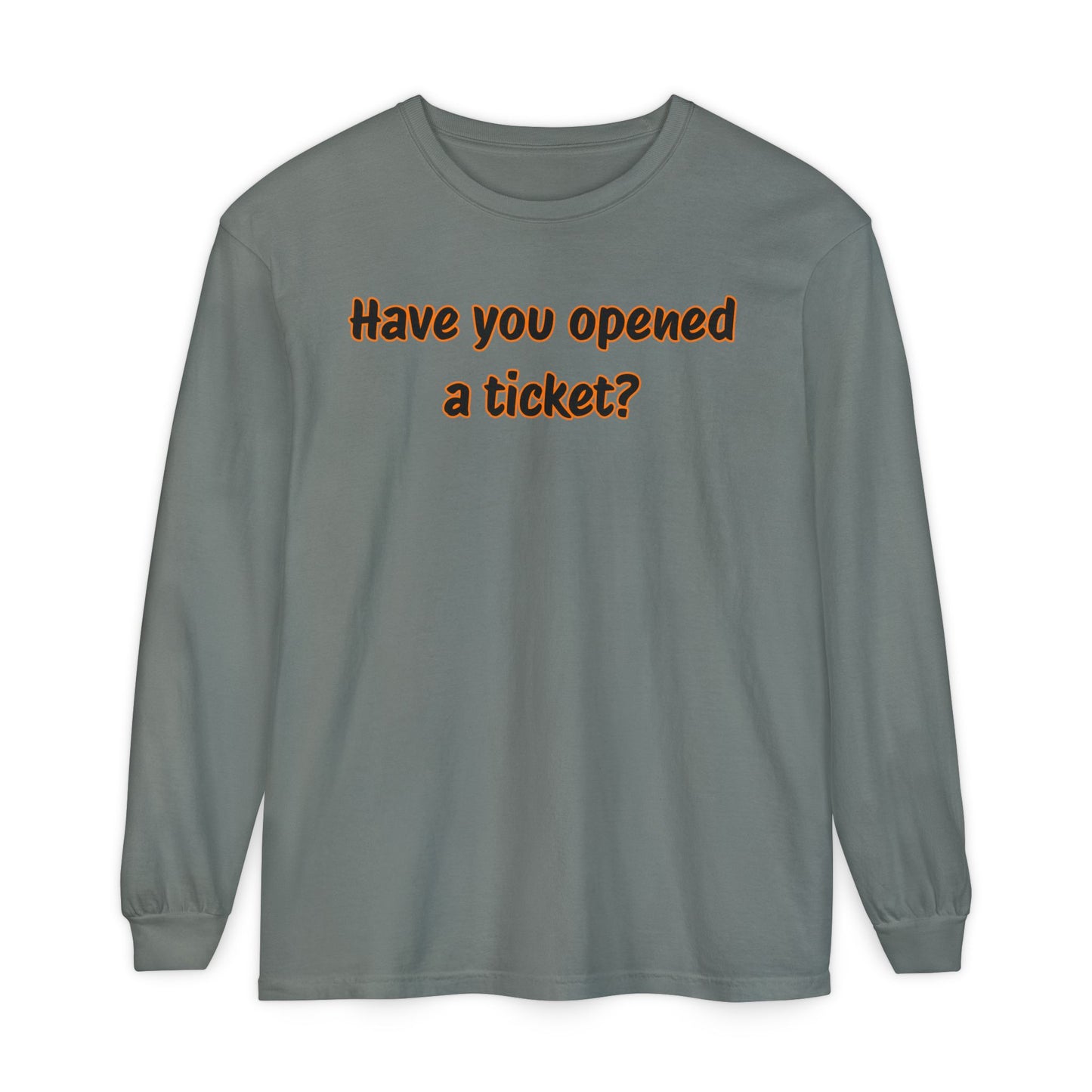Unisex Garment-dyed Long Sleeve T-Shirt