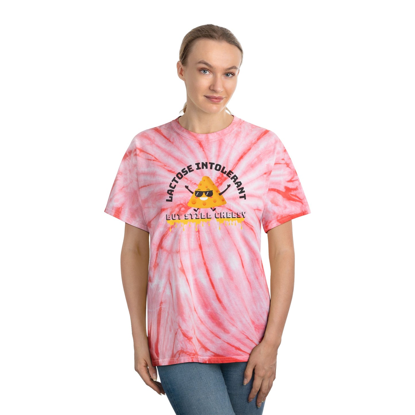 Lactose Intolerant Tie-Dye Tee, Fun and Vibrant Yellow T-Shirt for Food Lovers, Perfect Gift for Dairy-Free Friends, Summer Vibes, [...]