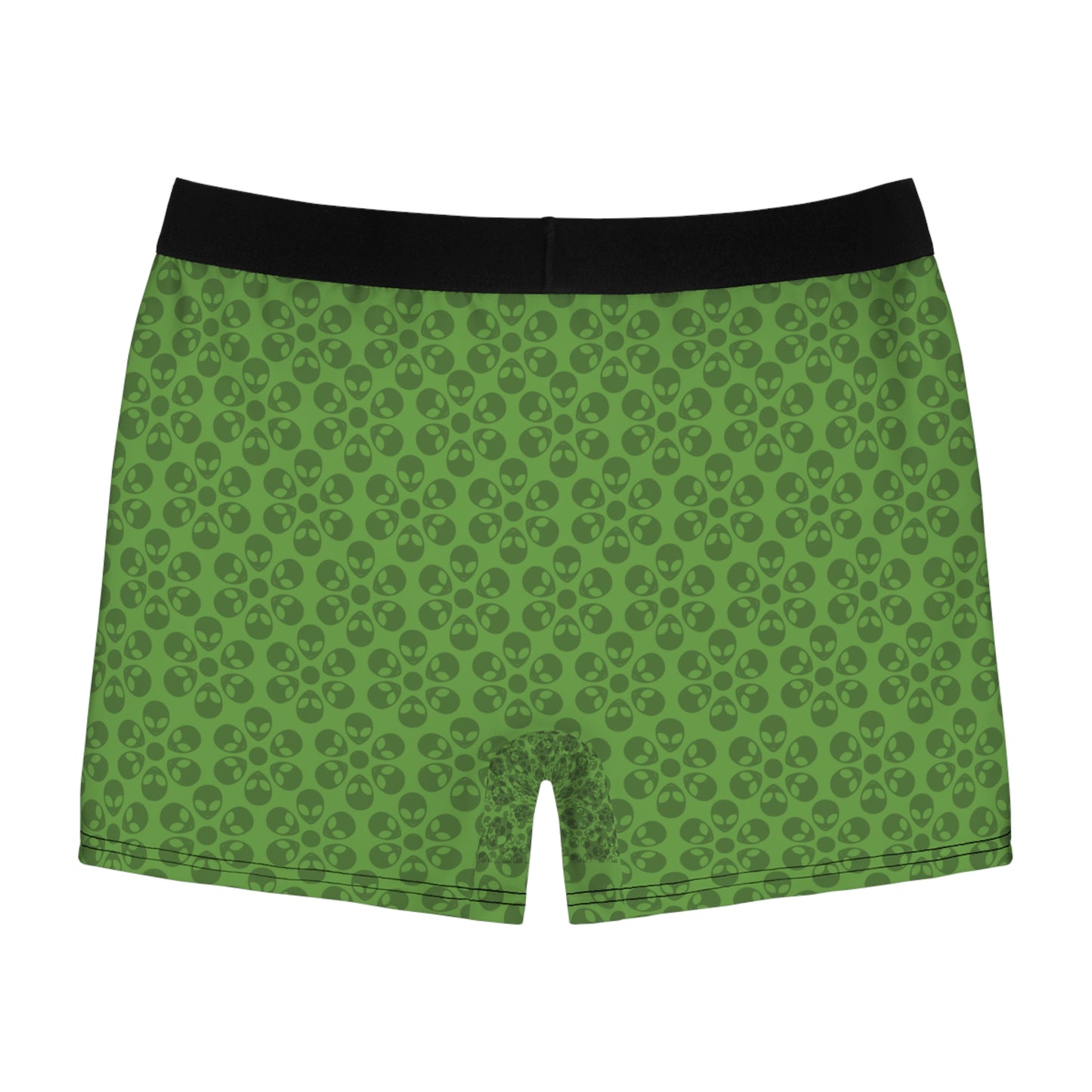 Mens Boxer Briefs  Alien Flowers Green