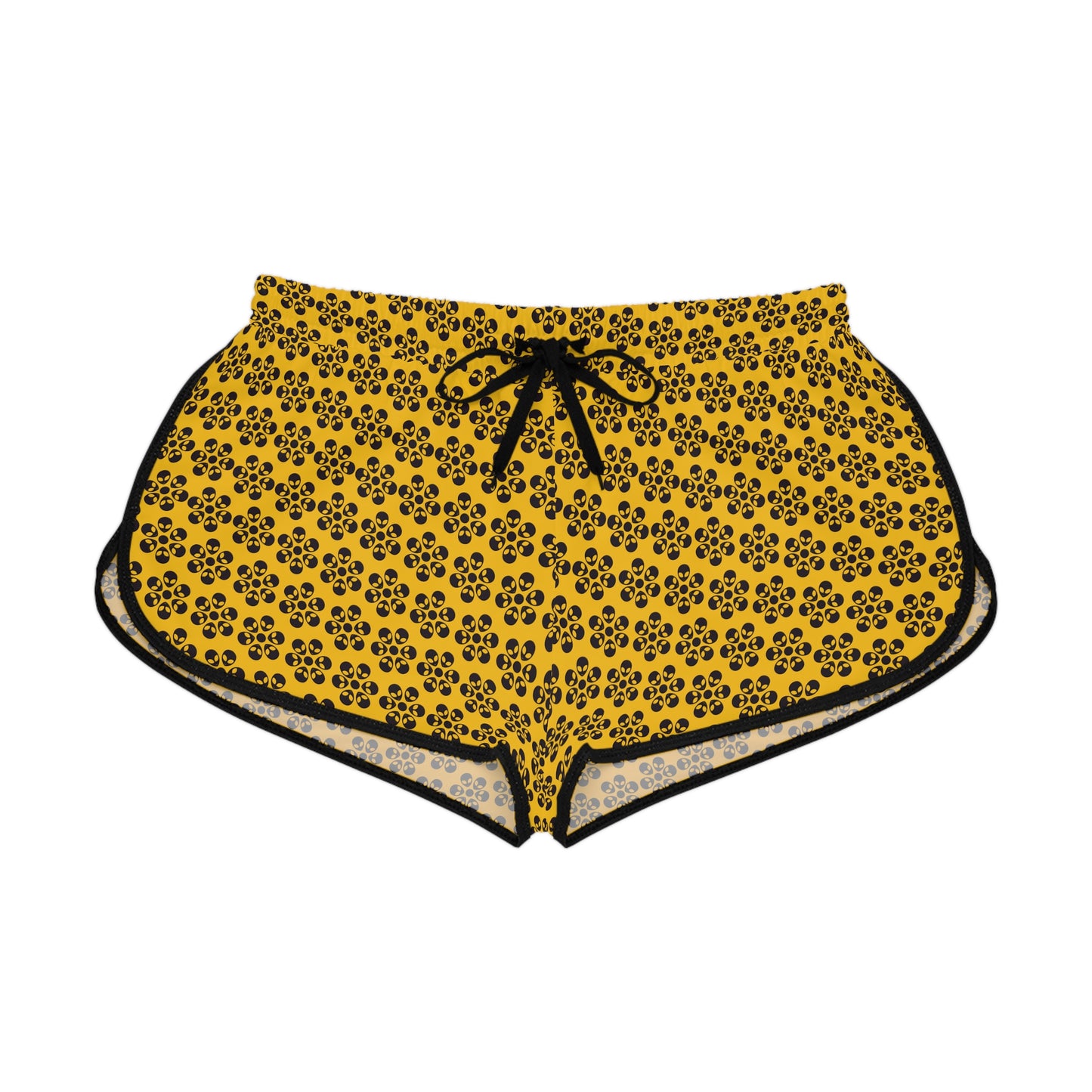 Alien Floral Relaxed Shorts - Yellow
