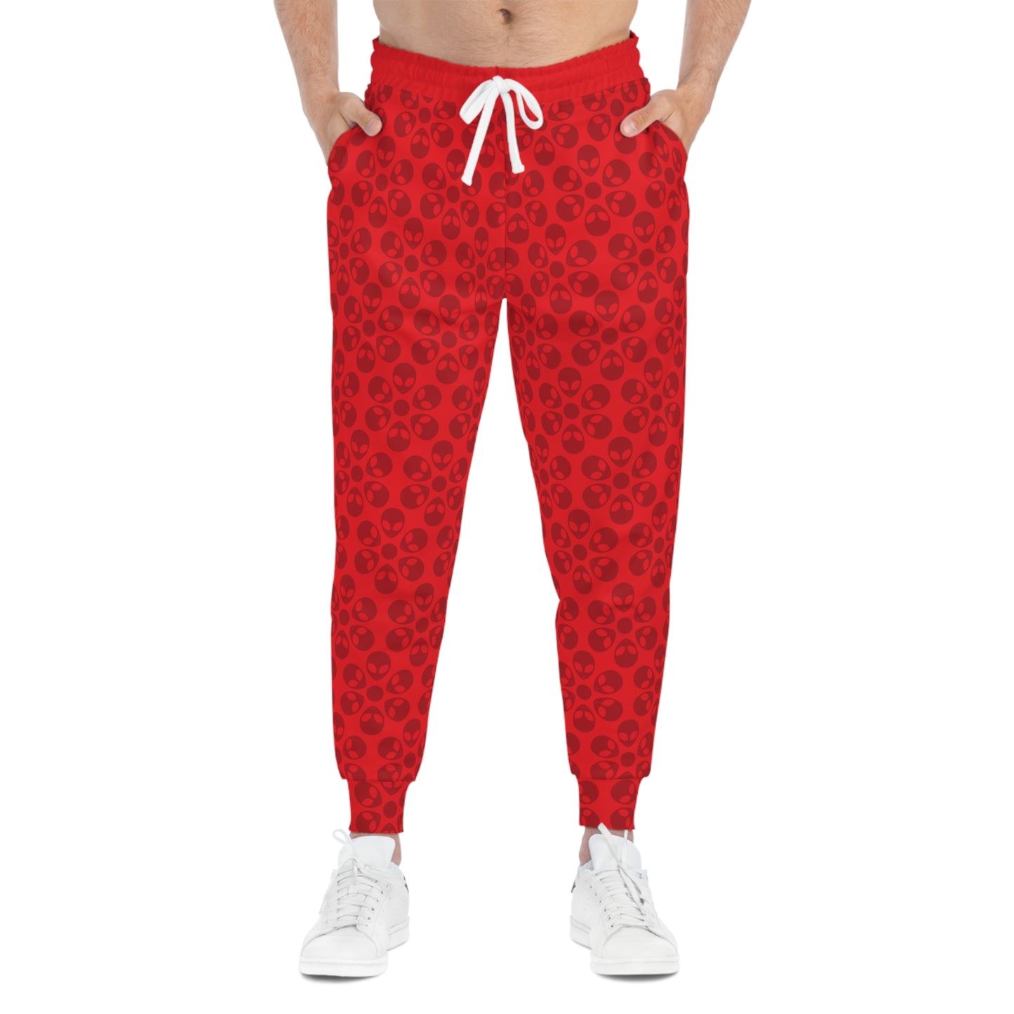 Stylish Floral Athletic Joggers Trendy Joggers Comfortable Workout Pants Casual Loungewear Gifts for Fitness Lovers Alien Flowers Red