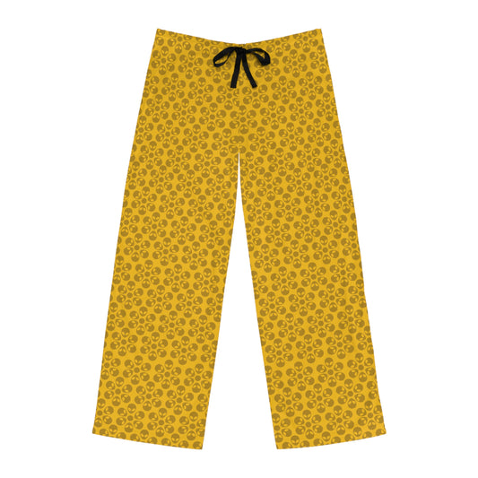Cozy Mens Pajama Pants  Stylish Floral Sleepwear Ideal for Relaxing Gifts for Him Home Lounge Wear Unique Patterned PJs Alien Flowers Yellow