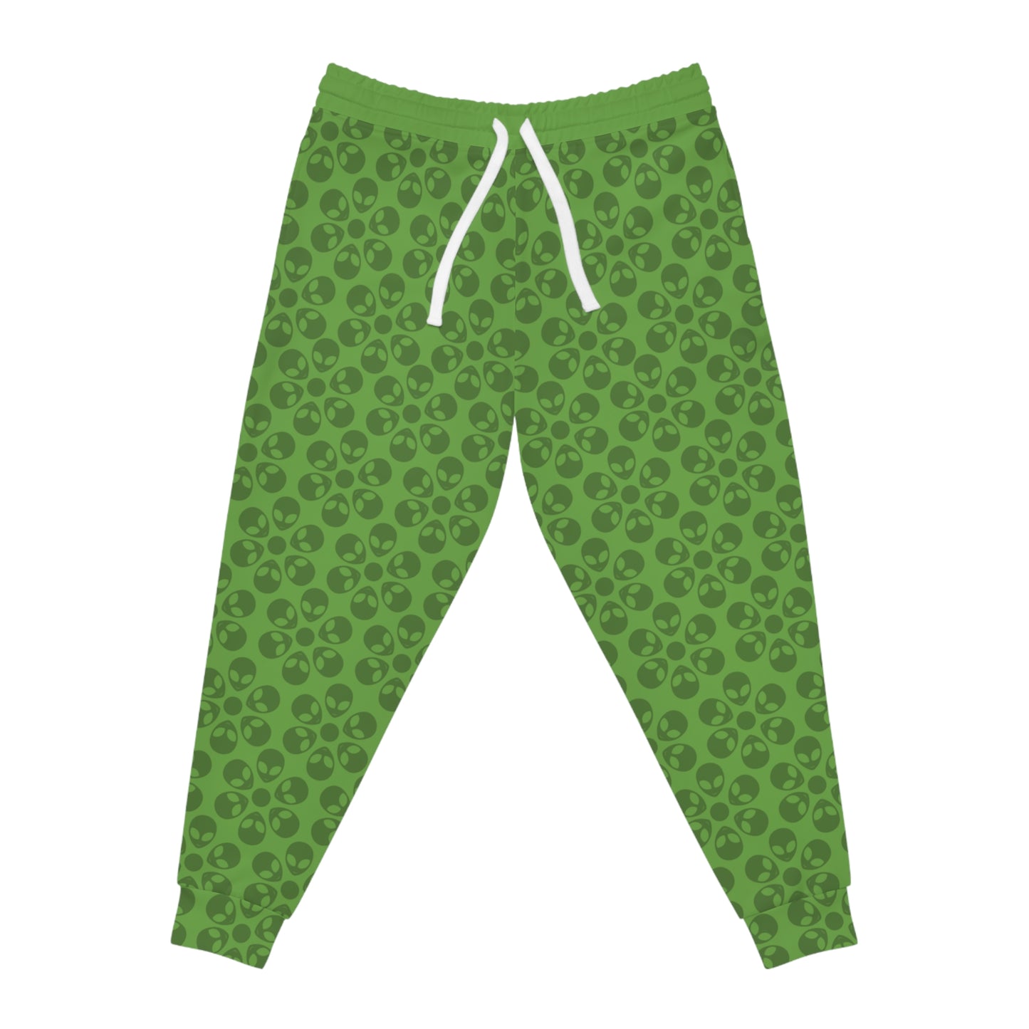 Stylish Floral Athletic Joggers Trendy Joggers Comfortable Workout Pants Casual Loungewear Gifts for Fitness Lovers Alien Flowers Green