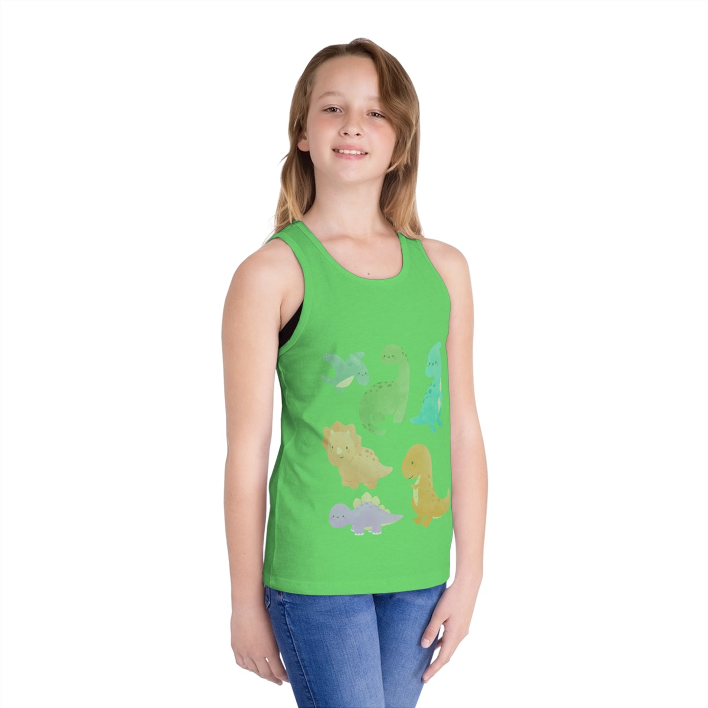 Dino Adventure Kid's Tank Top, Cute Dino Shirt for Boys & Girls, Summer Playwear, Birthday Gift, Dino Lovers Tee