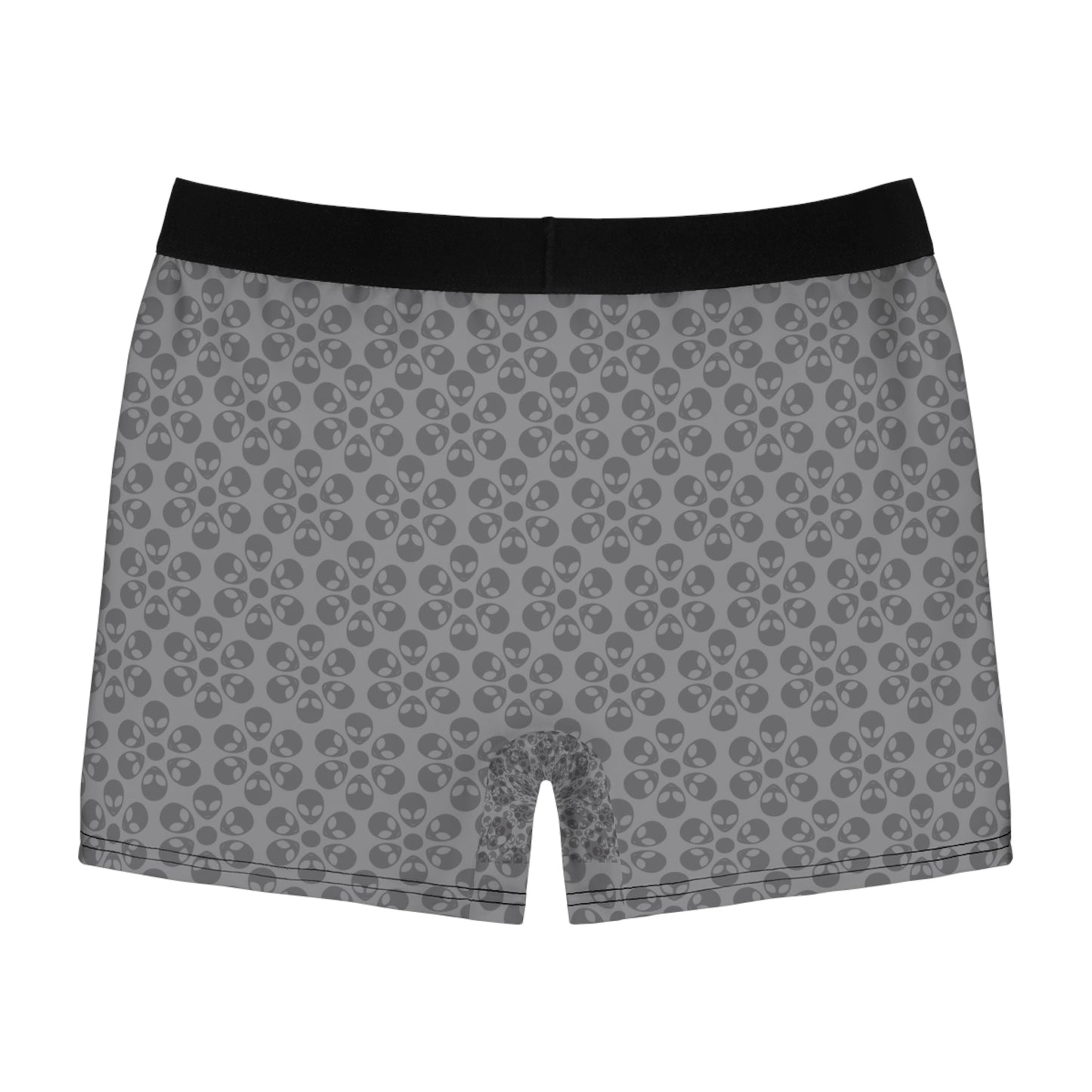 Mens Boxer Briefs  Alien Flowers Grey
