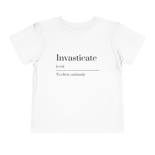 Curious Toddler Tee - Cute Short Sleeve Shirt, Kids Gift, Playful T-Shirt, Educational Apparel, Toddler Clothes