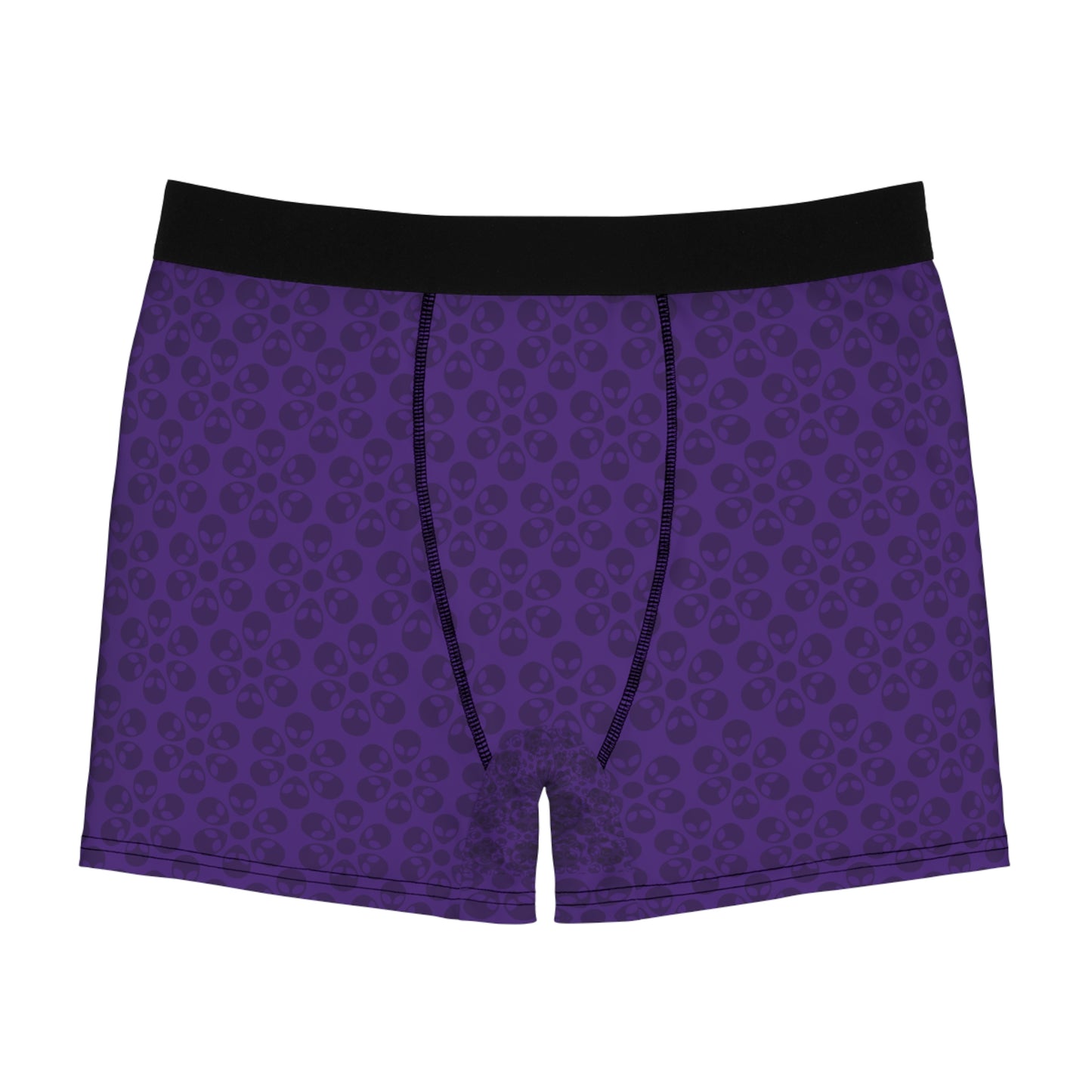Mens Boxer Briefs  Alien Flowers Purple