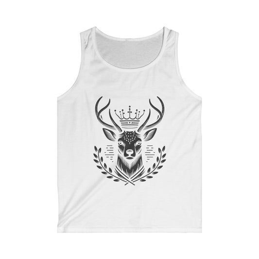 Majestic Deer Graphic Tank Top for Outdoorsy Men - Oh Deer Lord