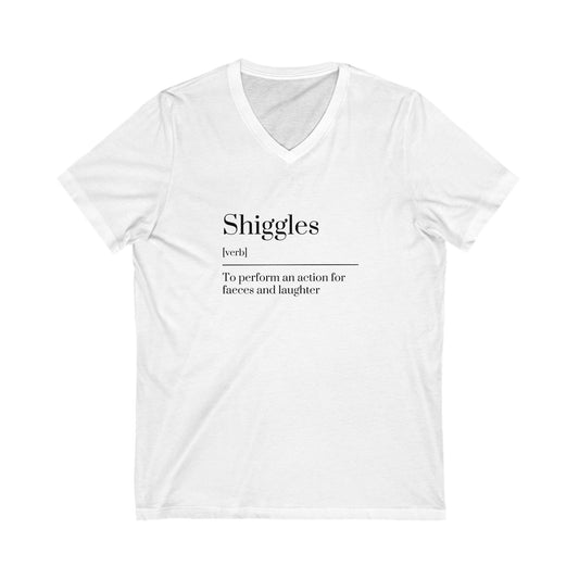 Unisex Jersey Short Sleeve V-Neck Tee