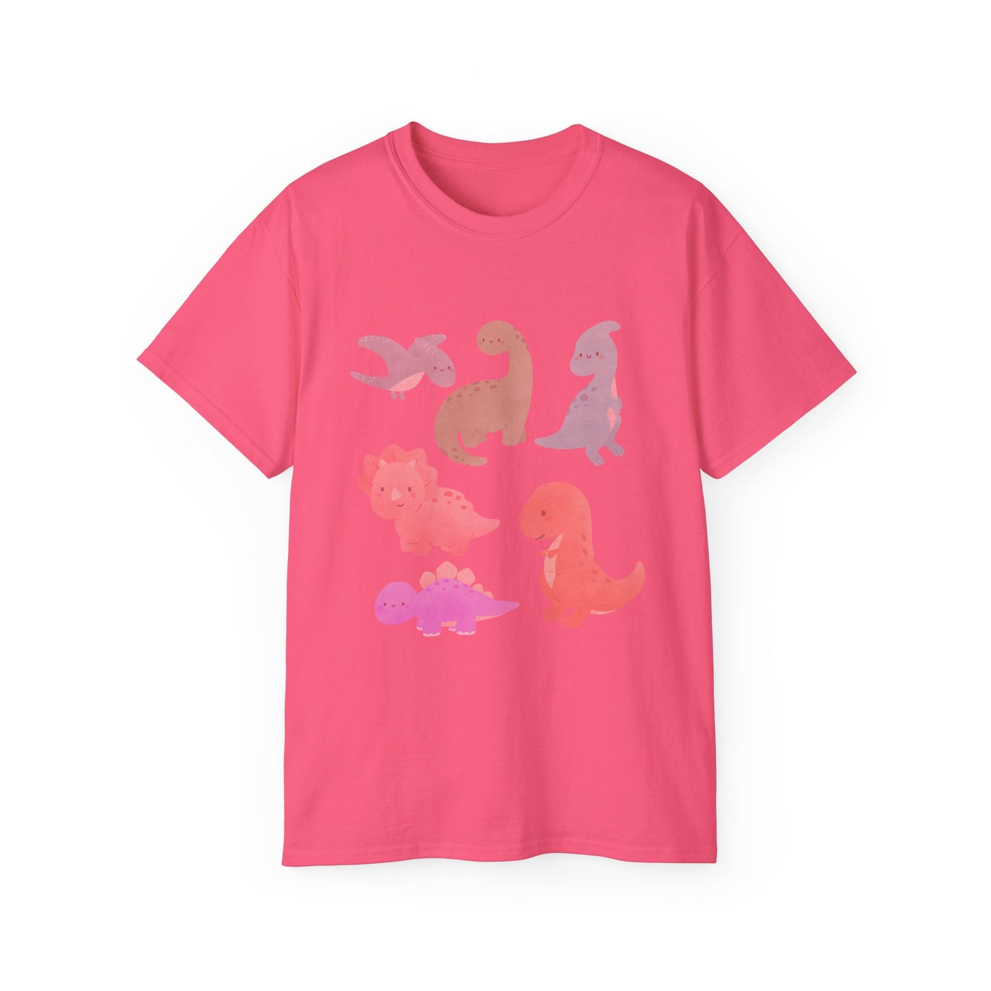 Adorable Dinosaur Graphic Tee - Cute Dino Shirt, Kids Gift, Dinosaur Lovers Apparel, Unisex Casual Wear, Fun Birthday Present