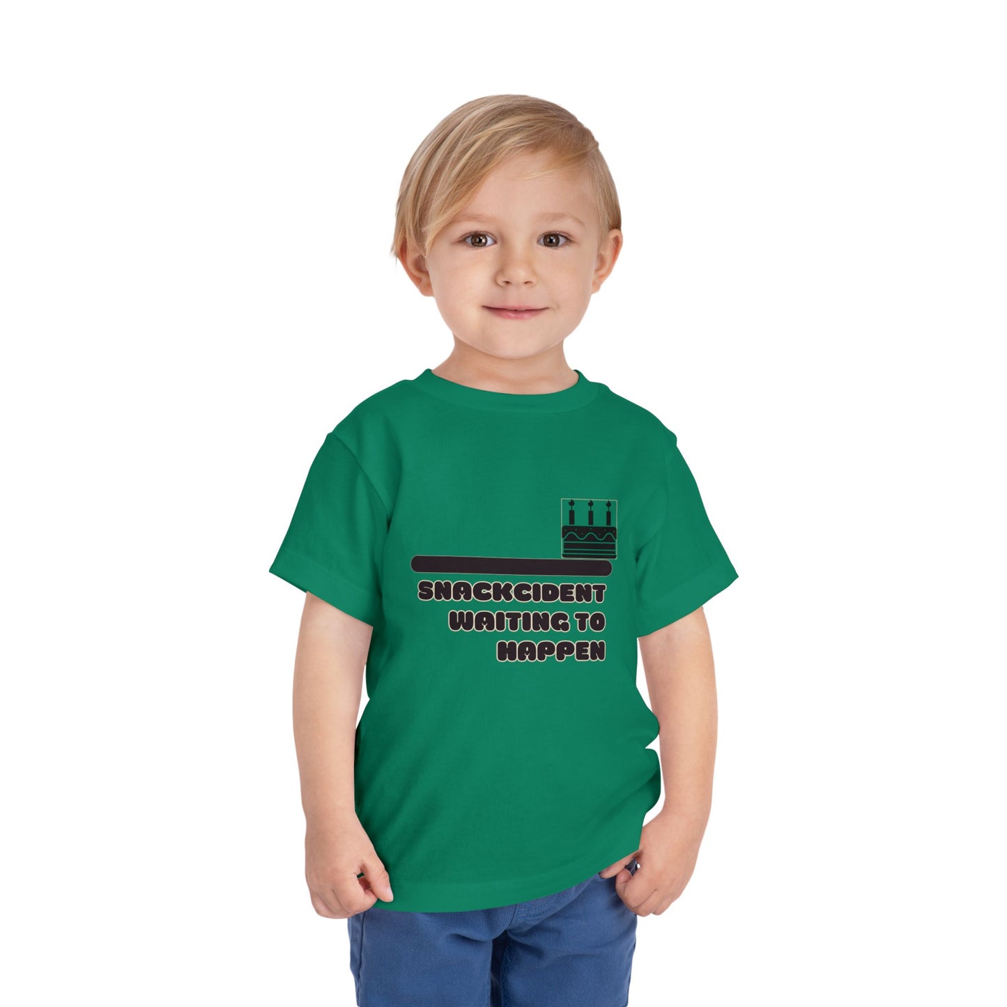 Toddler Birthday Tee - Shackcident Waiting to Happen, Cute Kids Shirt, Fun Party Outfit, Gift for Birthdays, Playful Toddler Apparel