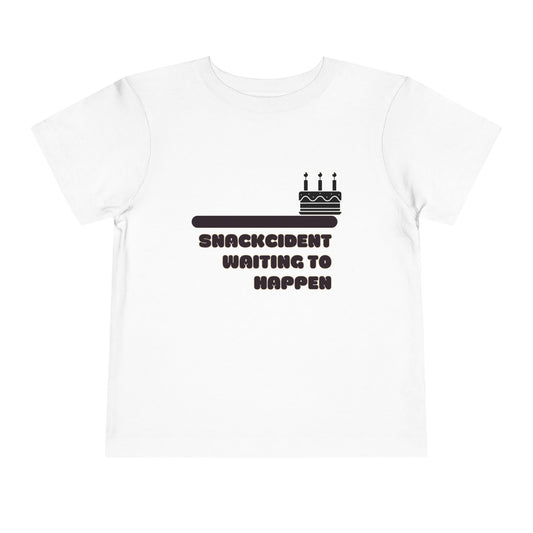 Toddler Birthday Tee - Shackcident Waiting to Happen, Cute Kids Shirt, Fun Party Outfit, Gift for Birthdays, Playful Toddler Apparel