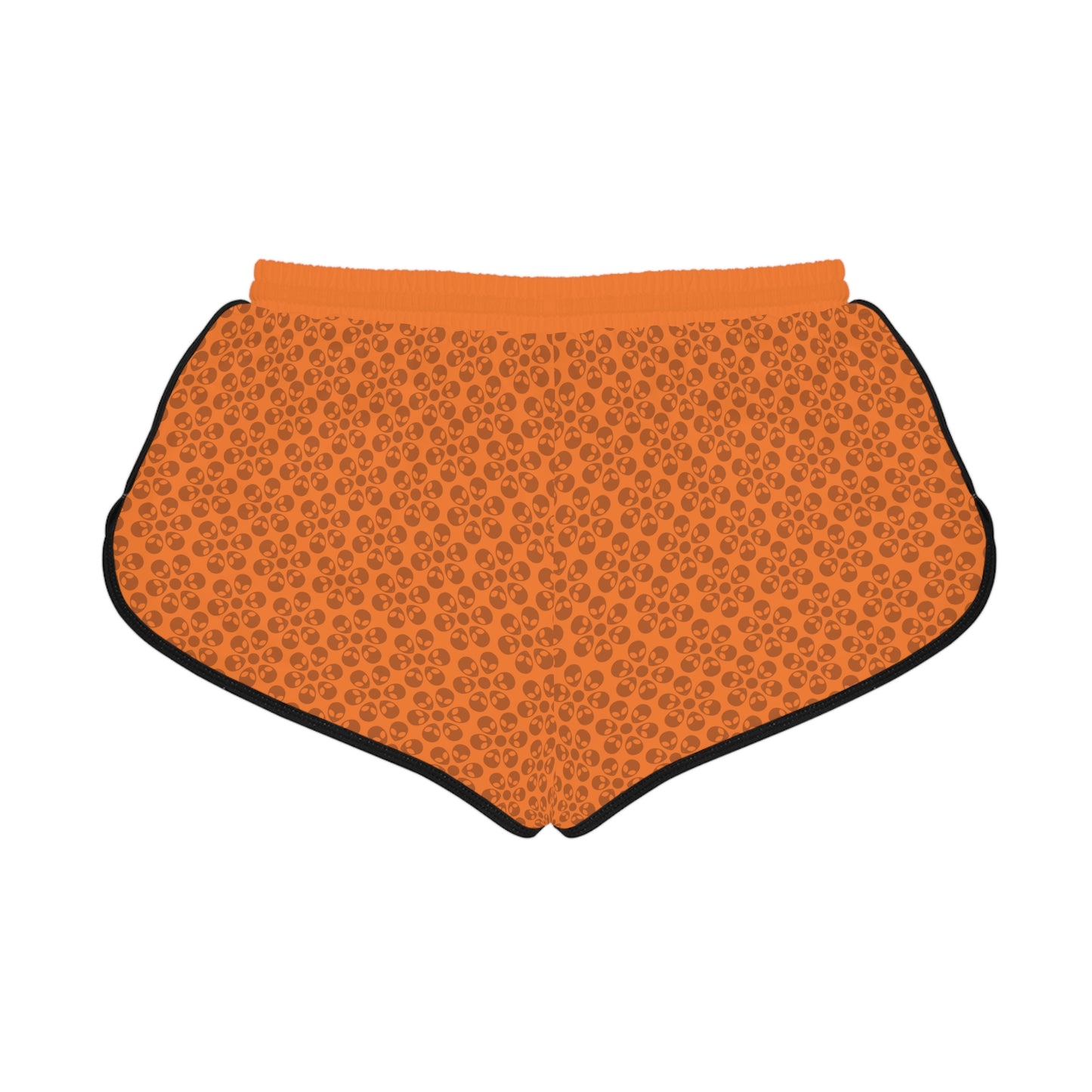 Womens Relaxed Shorts  Alien Flowers Crusta