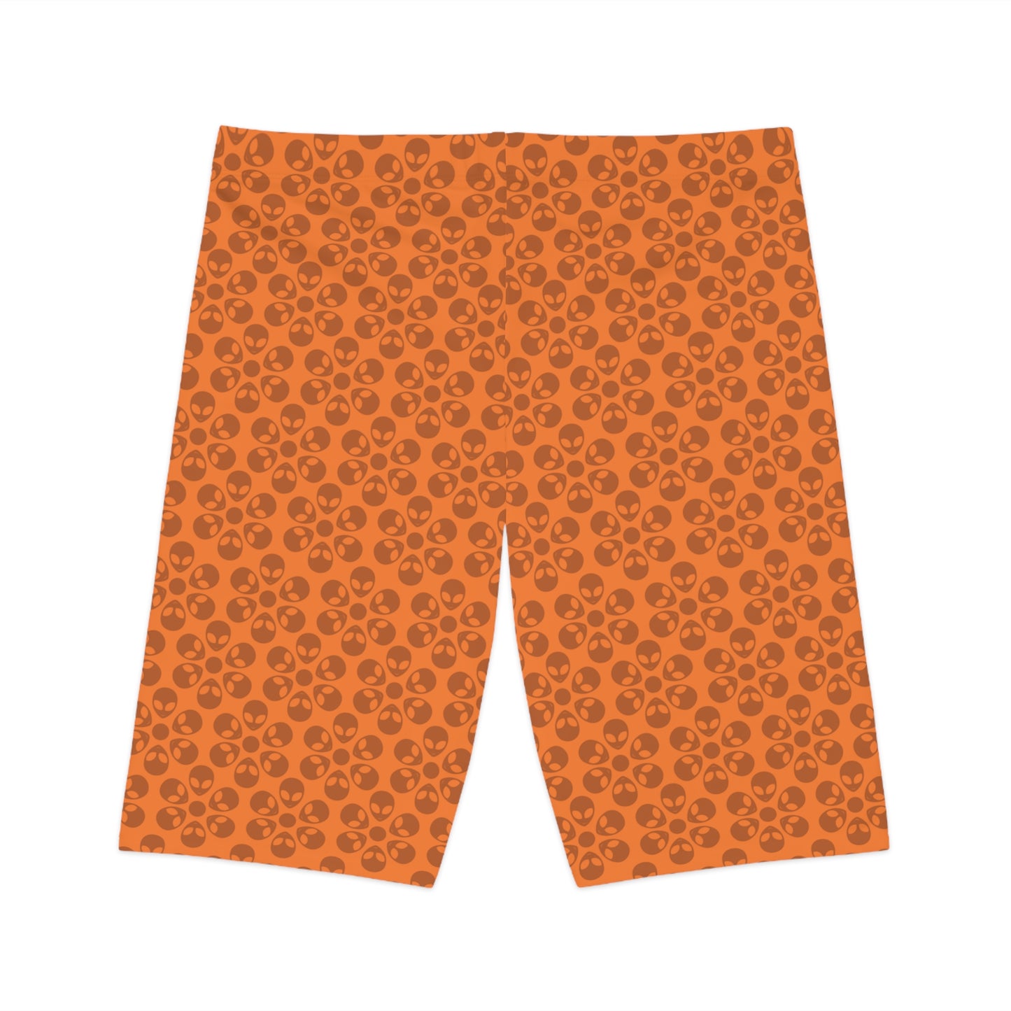 Womens Bike Shorts Alien Flowers Crusta