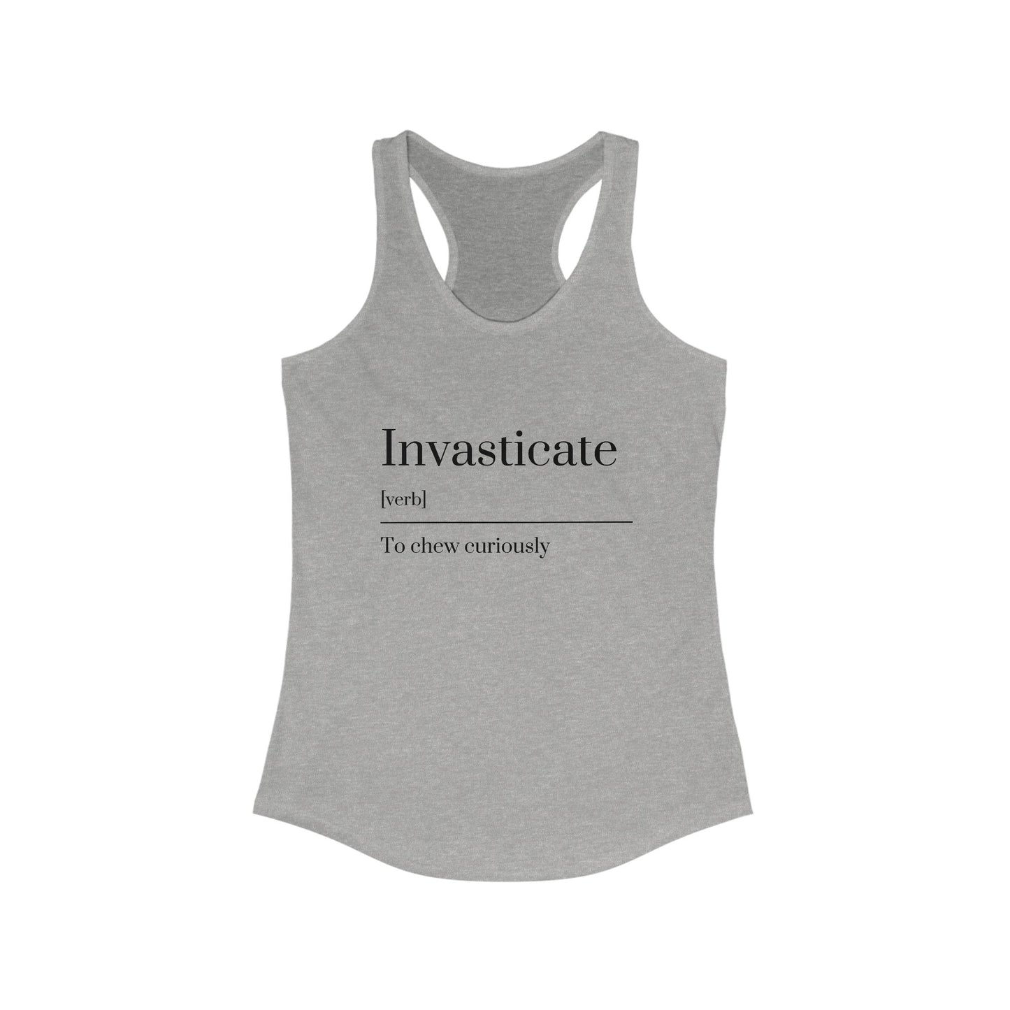 Curious Racerback Tank - Soft Workout Top, Stylish Summer Wear, Fit Lifestyle, Gift for Readers, Beach Day Essential