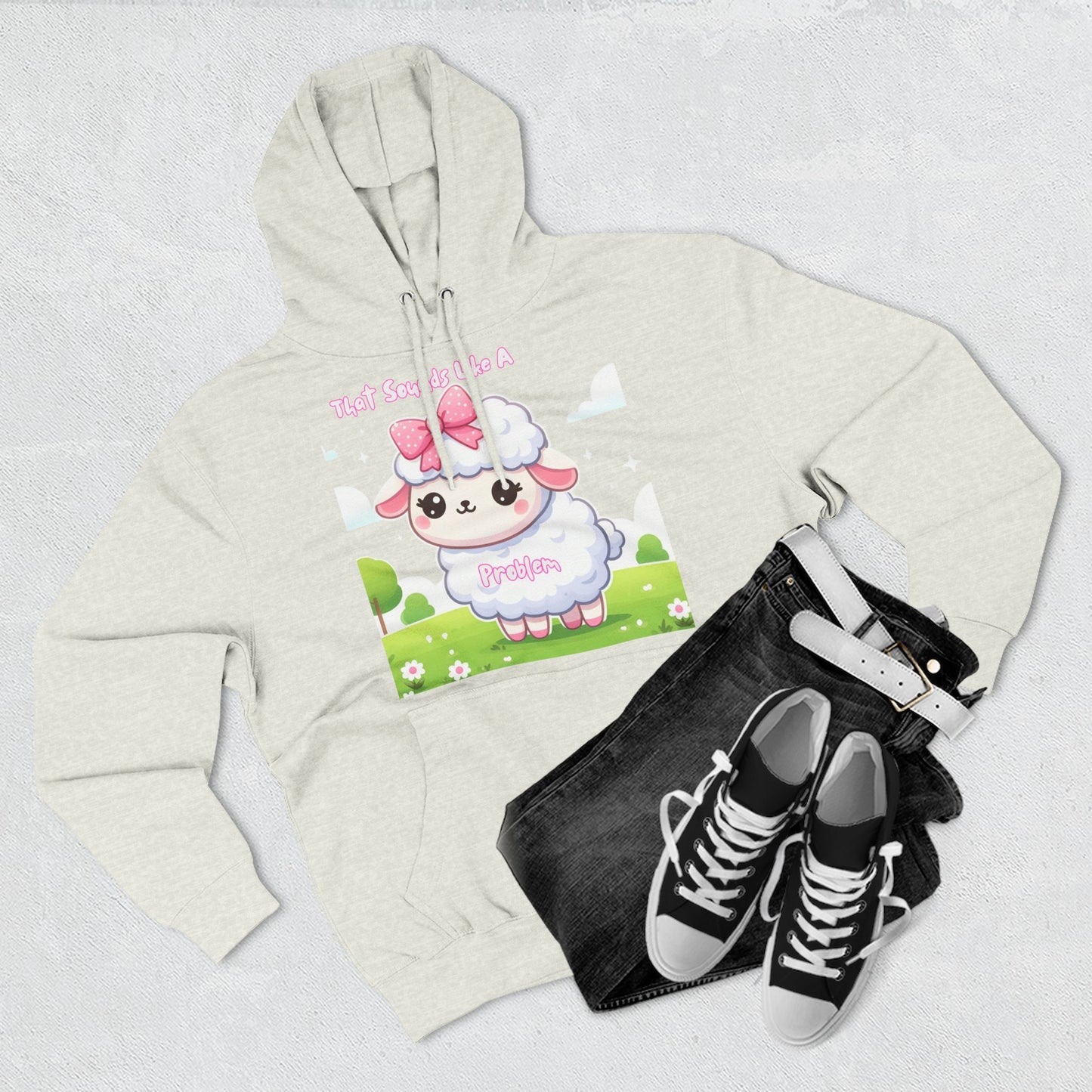 Ewe Problem - Three-Panel Fleece Hoodie