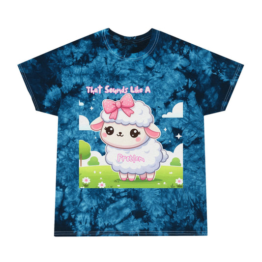 Cute Tie-Dye Tee with Adorable Sheep Graphic – Perfect for Casual Days & Gifts!