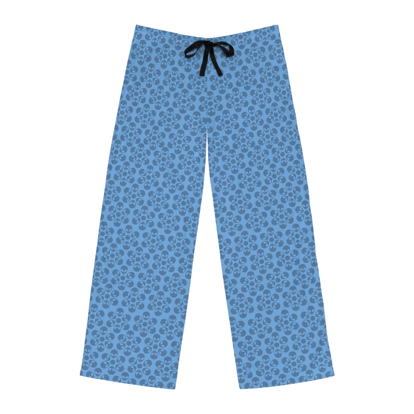 Cozy Mens Pajama Pants  Stylish Floral Sleepwear Ideal for Relaxing Gifts for Him Home Lounge Wear Unique Patterned PJs Alien Flowers Light Blue