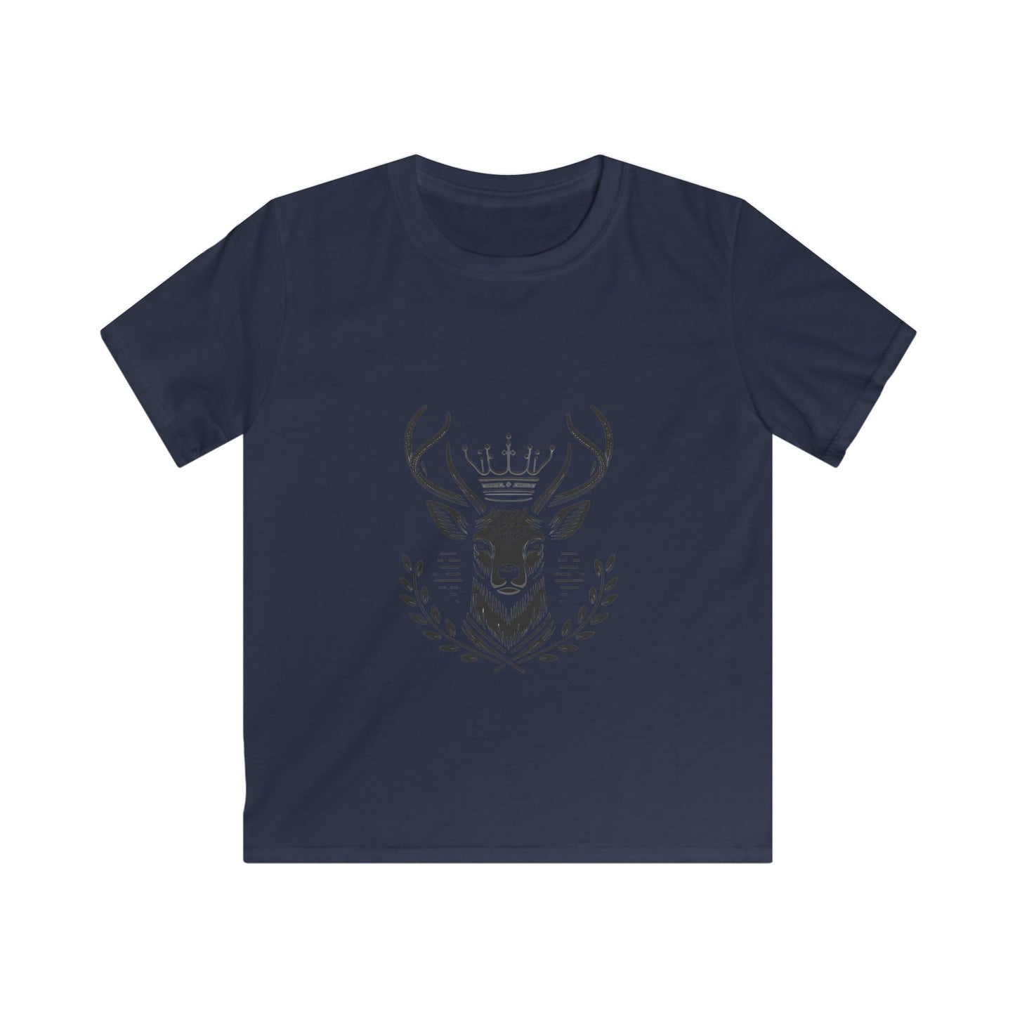 Kids Softstyle Tee - Majestic Deer Design for Nature Lovers - Oh Deer Lord