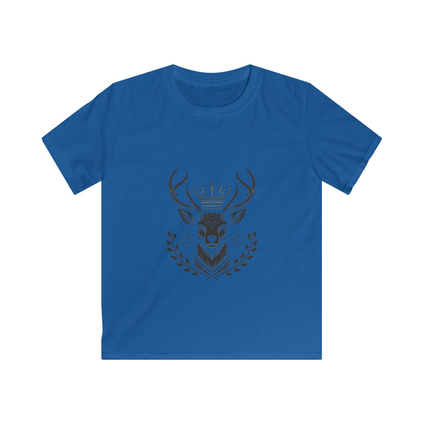 Kids Softstyle Tee - Majestic Deer Design for Nature Lovers - Oh Deer Lord