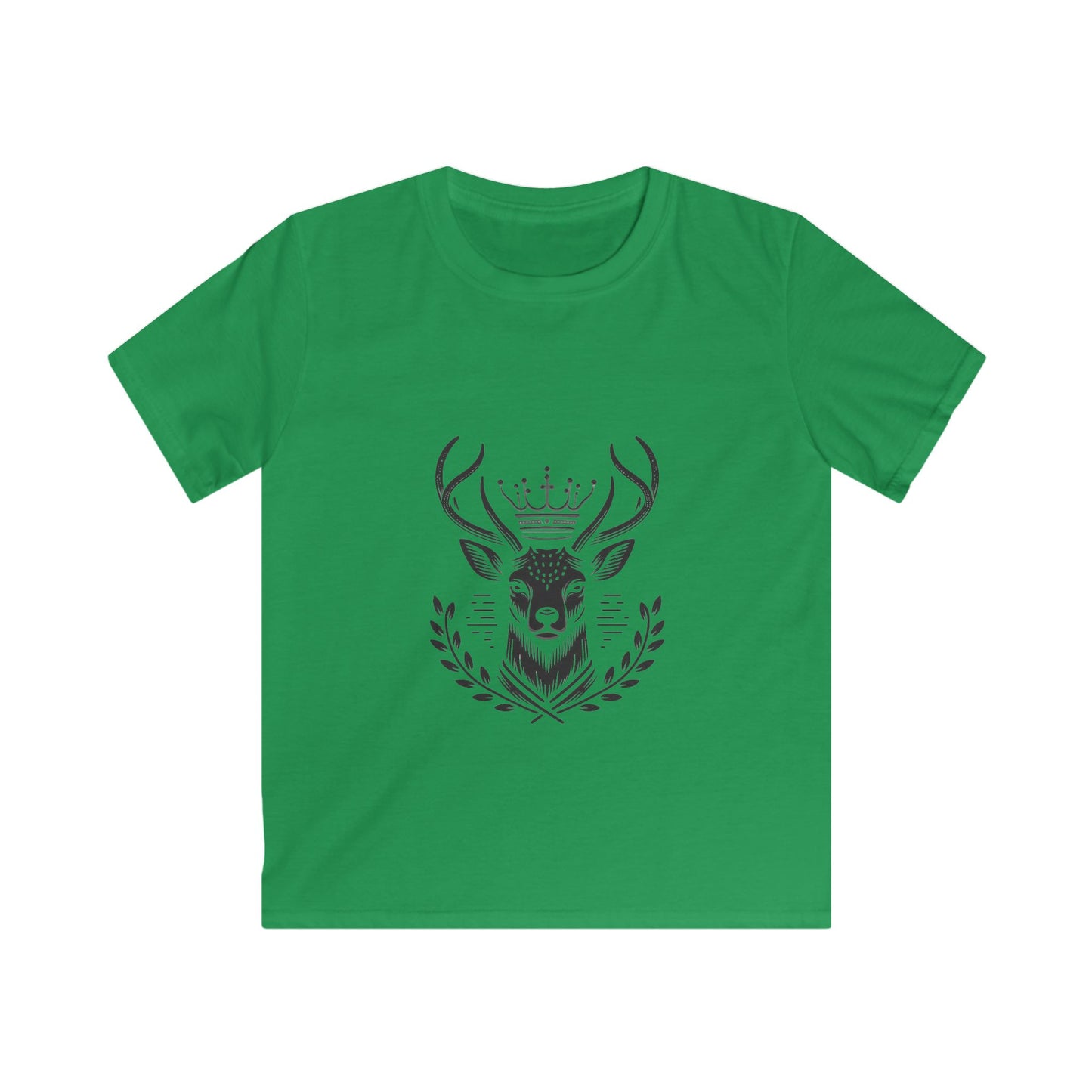 Kids Softstyle Tee - Majestic Deer Design for Nature Lovers - Oh Deer Lord
