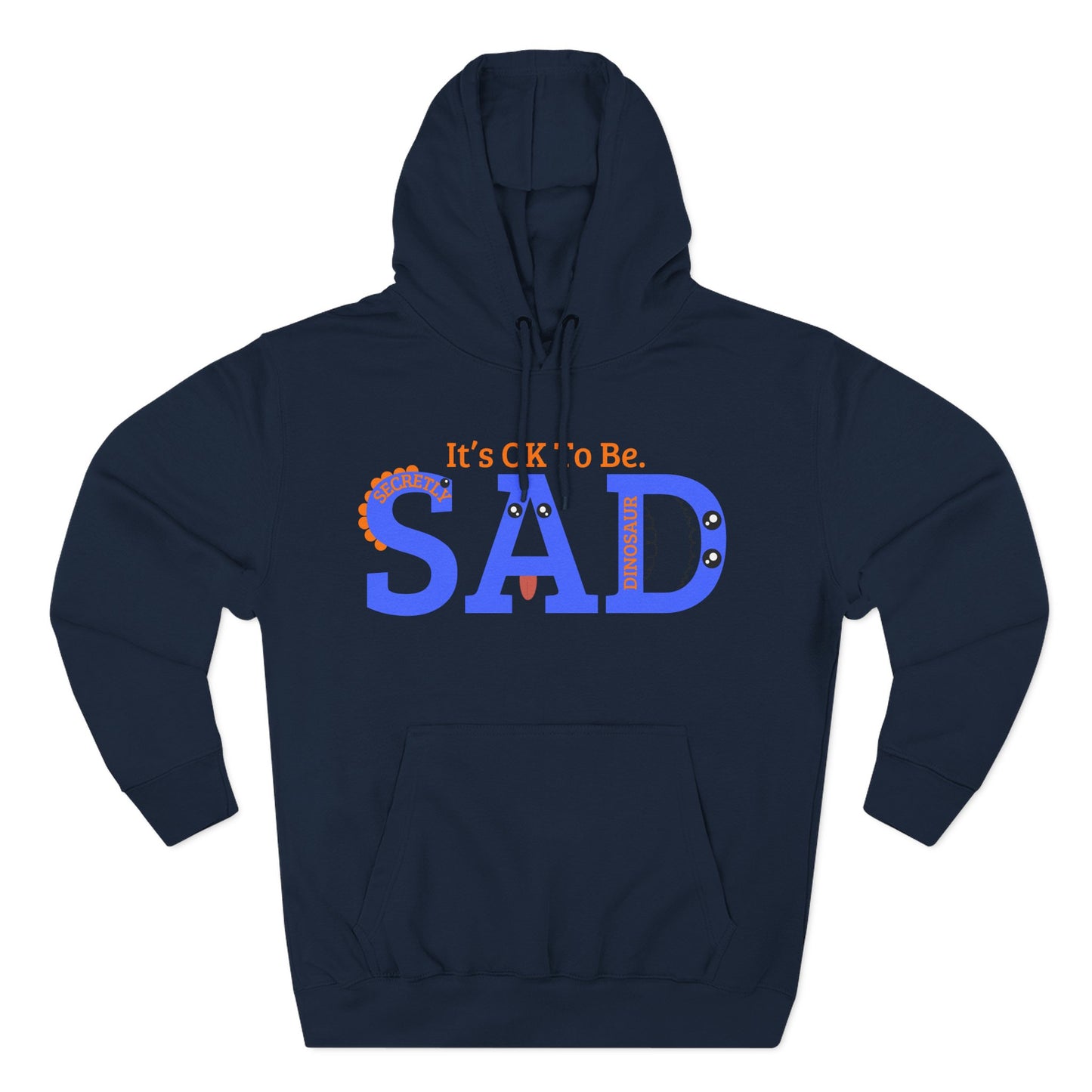 SAD Three-Panel Fleece Hoodie