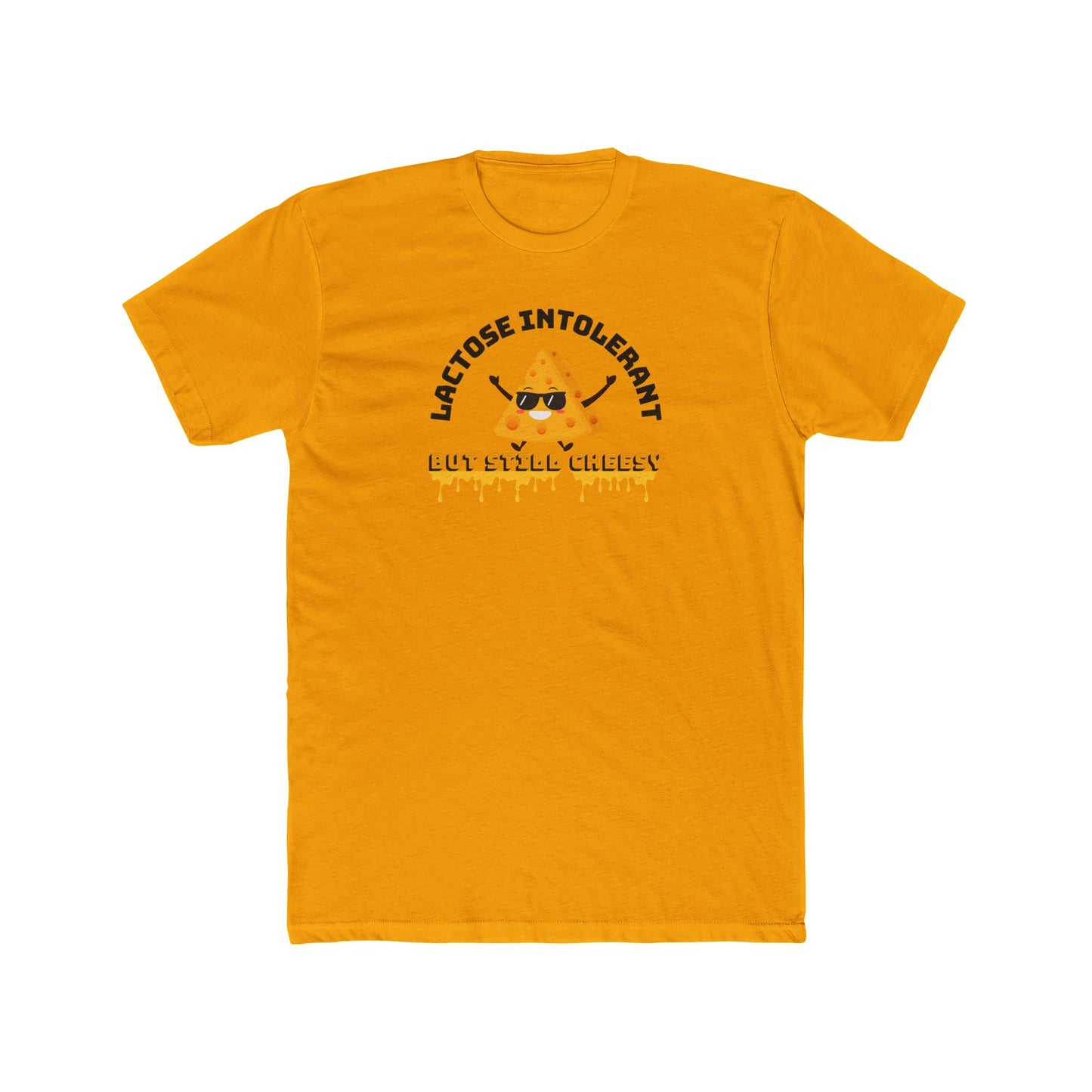 Lactose Intolerant Crew Tee, Funny T-Shirt, Gift for Dairy-Free Friends, Humor Apparel, Food Lover Shirt, Meme T-Shirt