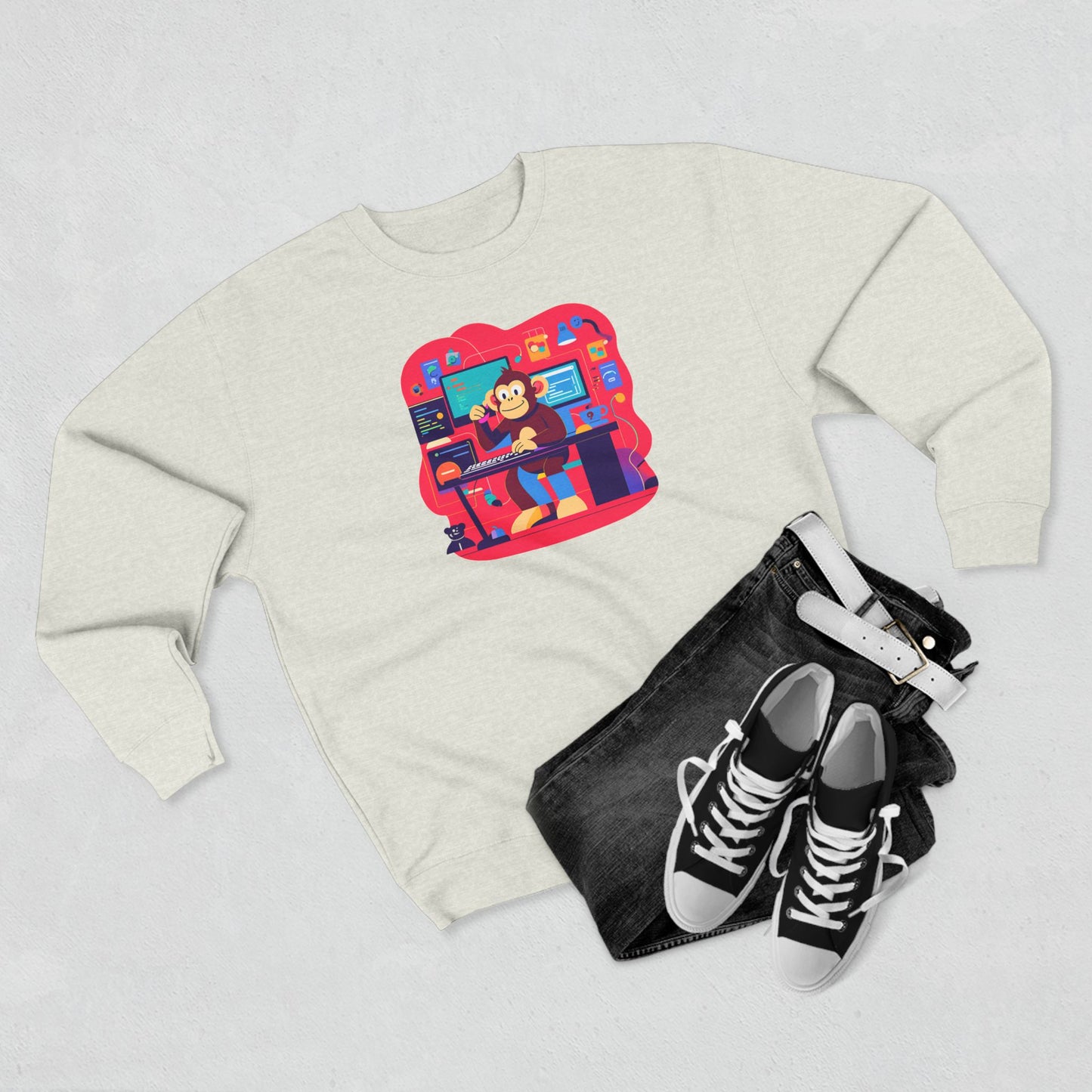 Cozy Gamer Crewneck Sweatshirt - Perfect for Gaming Nights, Casual Outings, Birthdays, Holidays, Unique Gift Idea
