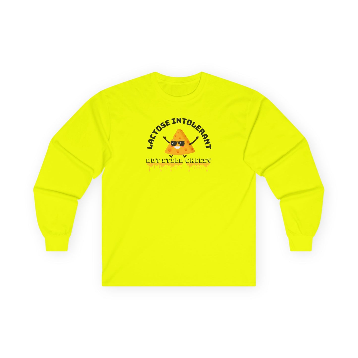 Lactose Intolerant Long Sleeve Tee, Funny T-Shirt Gift for Lactose-Free Friends, Casual Wear, Unique Humor Top, Perfect for Parties