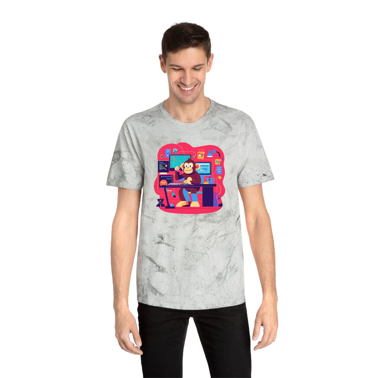 Colorful Gamer T-Shirt | Unisex T-Shirt for Tech Lovers, Video Game Merch, Fun Casual Wear, Unique Gift for Gamers
