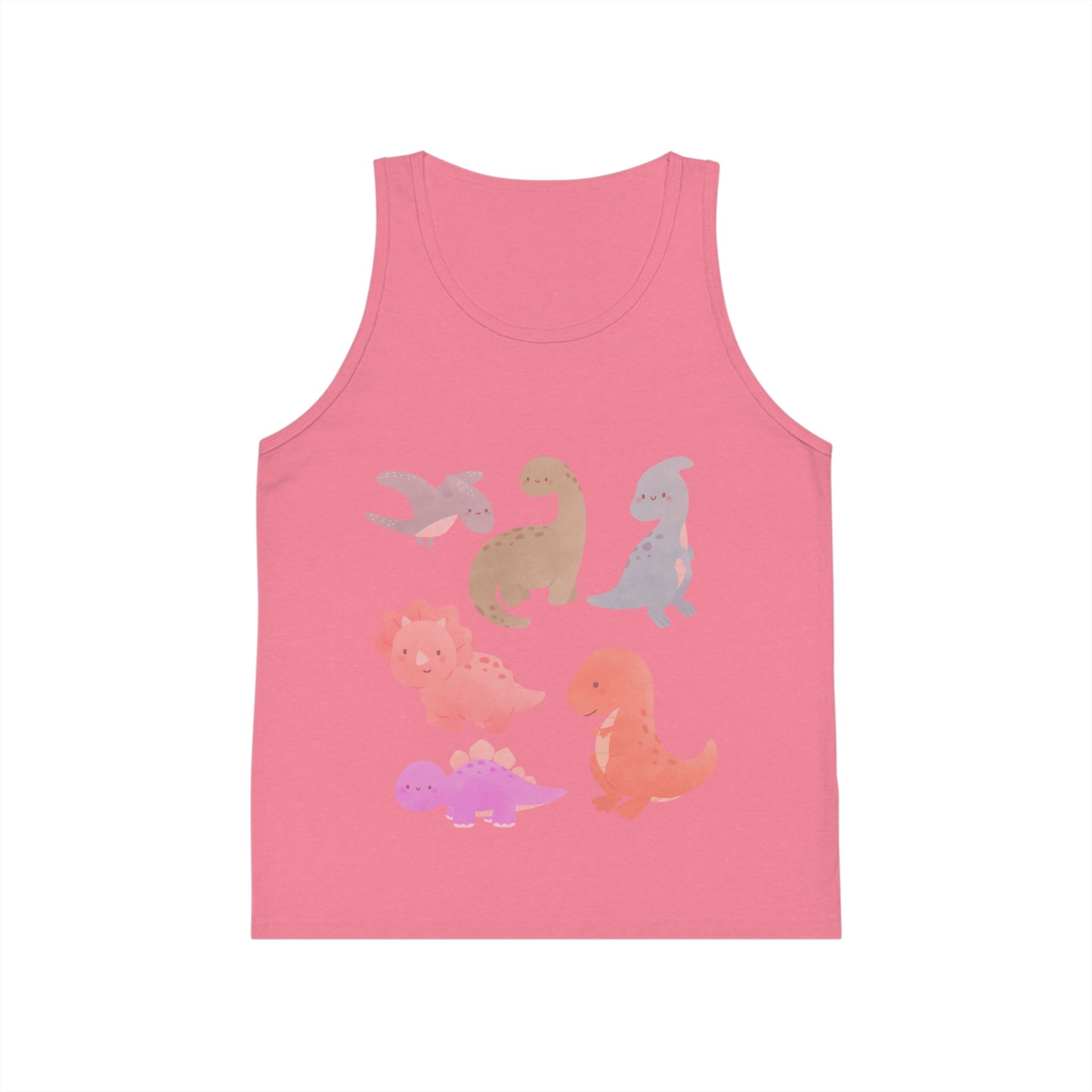 Dino Adventure Kid's Tank Top, Cute Dino Shirt for Boys & Girls, Summer Playwear, Birthday Gift, Dino Lovers Tee