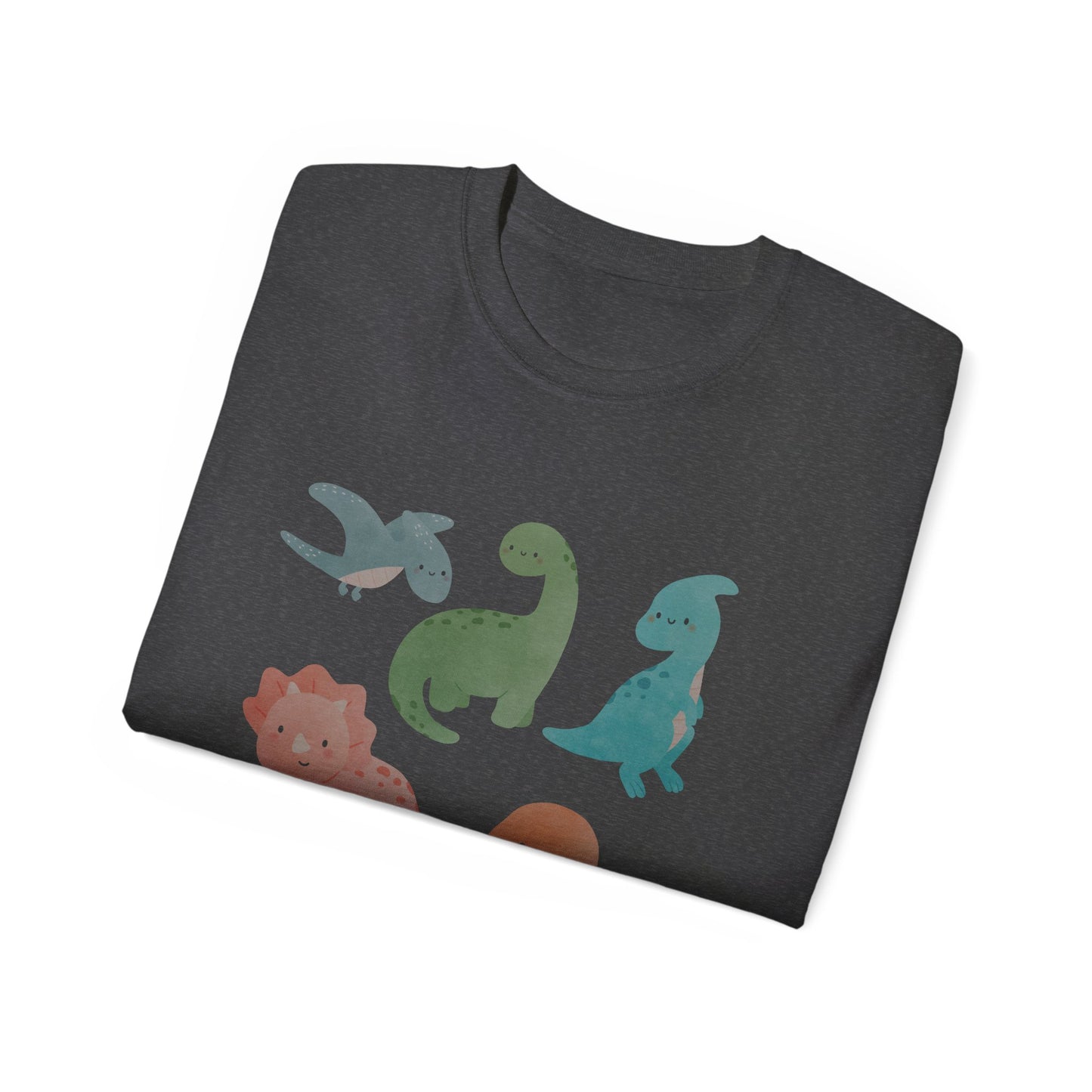 Adorable Dinosaur Graphic Tee - Cute Dino Shirt, Kids Gift, Dinosaur Lovers Apparel, Unisex Casual Wear, Fun Birthday Present