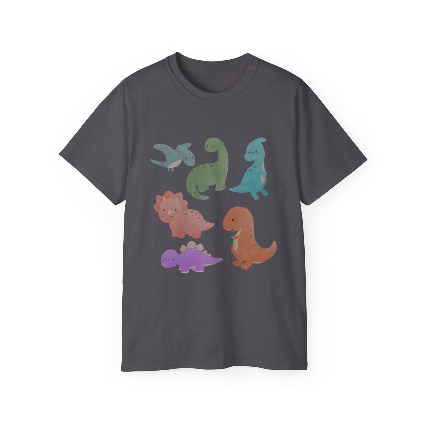 Adorable Dinosaur Graphic Tee - Cute Dino Shirt, Kids Gift, Dinosaur Lovers Apparel, Unisex Casual Wear, Fun Birthday Present