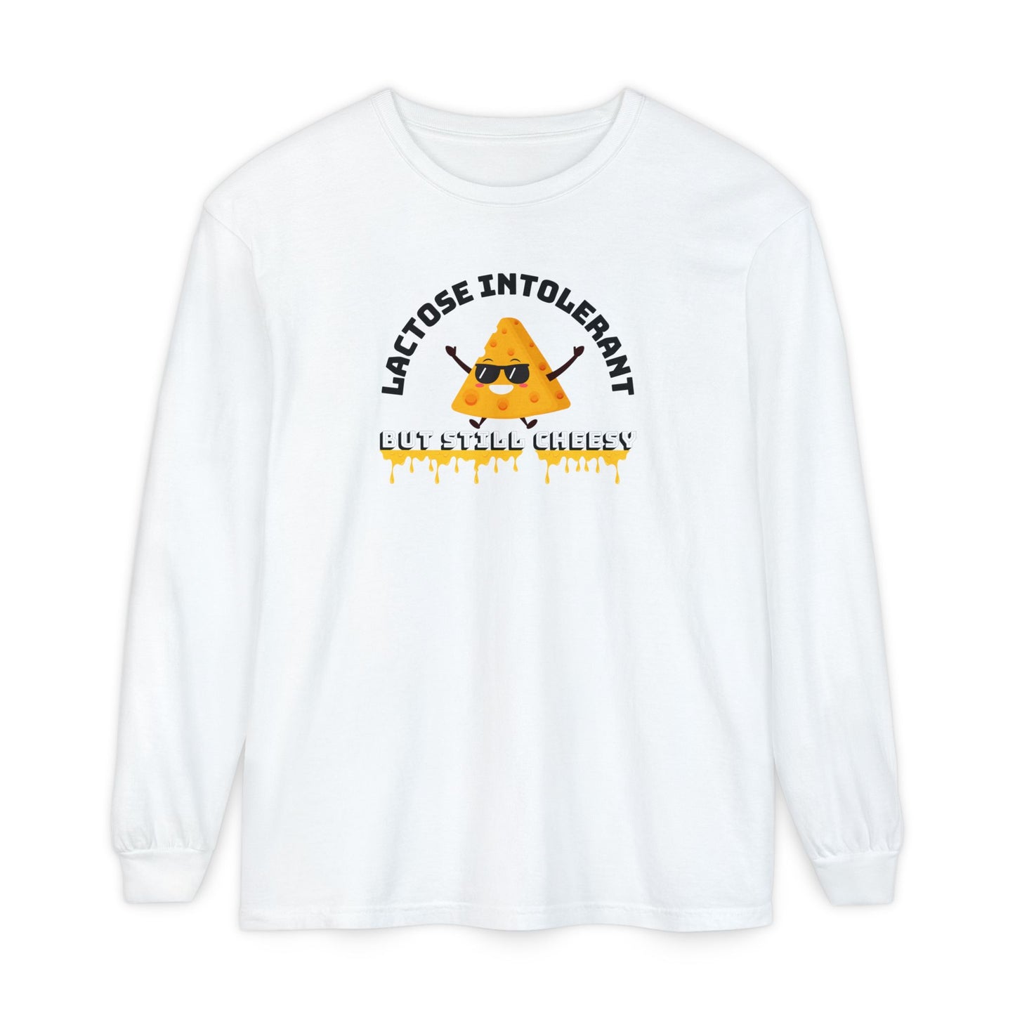 Lactose Intolerant Long Sleeve T-Shirt, Funny Tee, Gift for Dairy Lovers, Unisex Clothing, Comfortable Top, Quirky Design