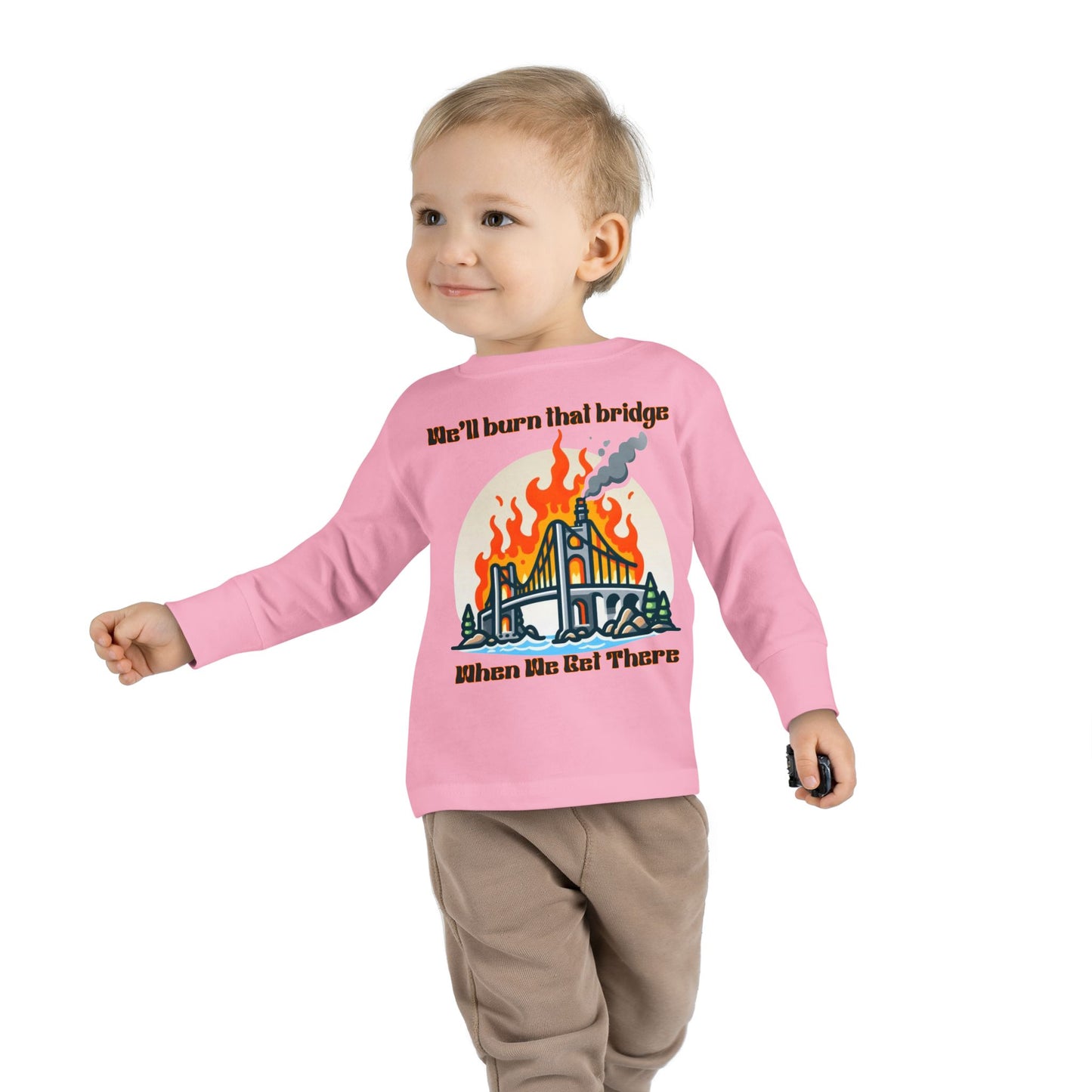 Funny Toddler Long Sleeve Tee - Kids Graphic Shirt, Cute Gift for Birthdays, Playtime, Celebrations, Everyday Wear