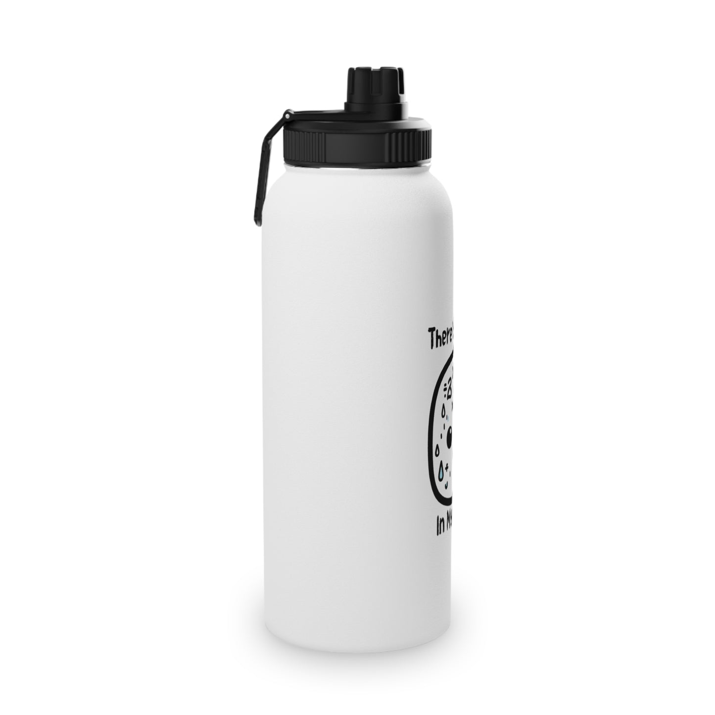Funny Motivational Stainless Steel Water Bottle - "There’s Madness In My Method" - Ideal for Athletes & Fitness Enthusiasts