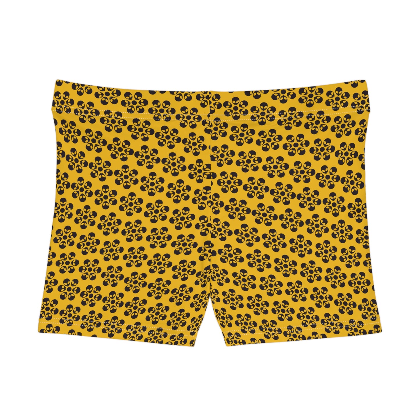 Alien Floral Shorts - Yellow