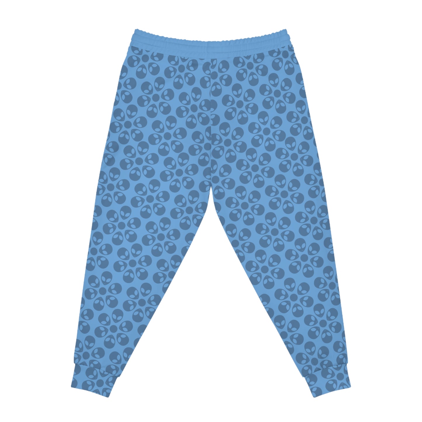 Stylish Floral Athletic Joggers Trendy Joggers Comfortable Workout Pants Casual Loungewear Gifts for Fitness Lovers Alien Flowers Light Blue