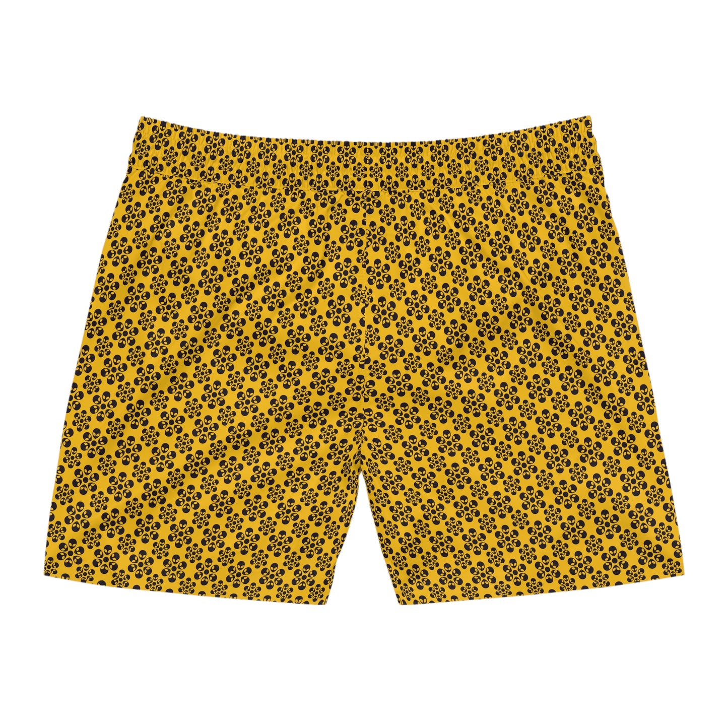 Alien Print Swim Shorts - Yellow