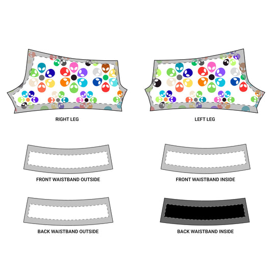 Vibrant Womens Yoga Shorts Colorful Athletic Shorts Fitness Apparel Gym Wear Spring Gift Active Lifestyle Alien Rainbow Flowers Purple