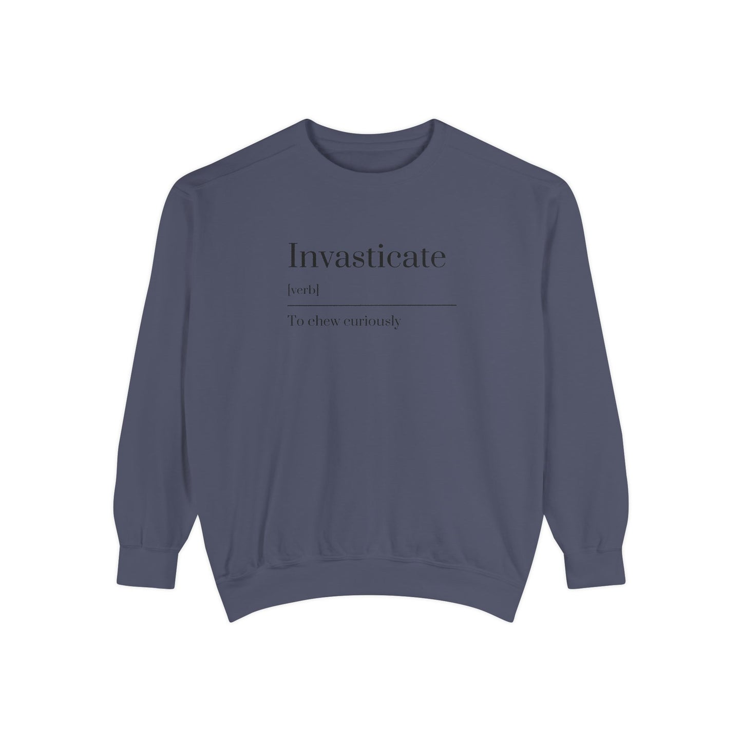 Curious Chewer Sweatshirt, Cozy Casual Wear, Unique Gift Idea, Trendy Fashion Layer, Perfect for Gifting, Fun Vocabulary Apparel