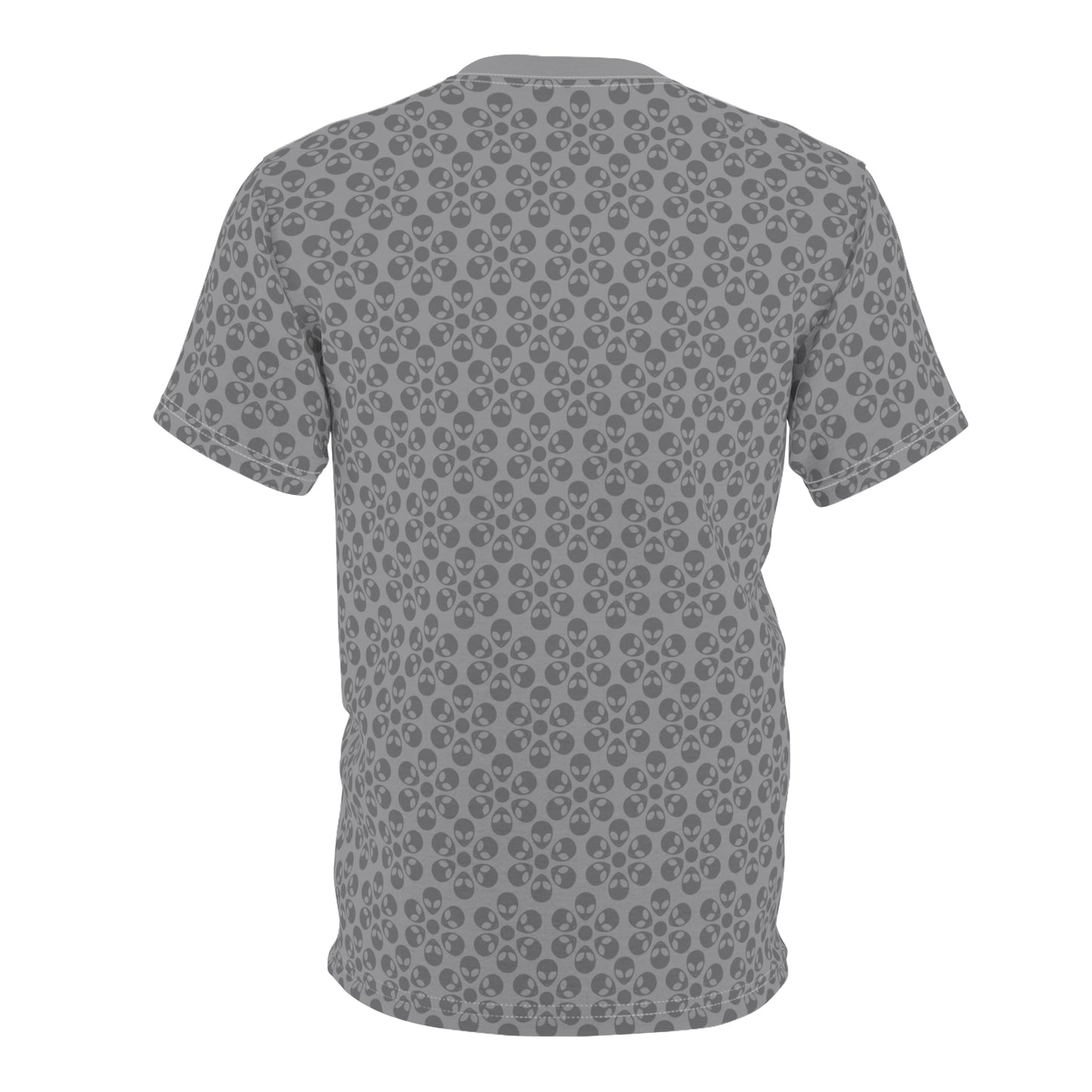 Stylish Floral Print Tee Casual Unisex TShirt Gift for Her/Him Summer Fashion Birthday Gift Everyday Wear Trendy Apparel Alien Flowers Grey