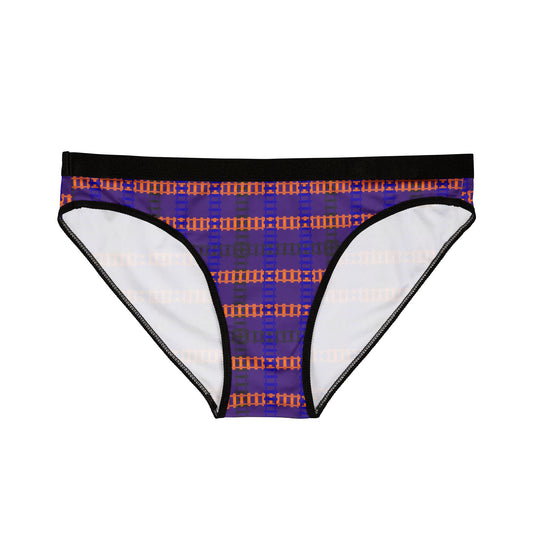 Trendy Womens Underwear Comfortable and Stylish Everyday Essential Gift for Her Fashionable Intimates Comfortable Lingerie Train Tracks Purple
