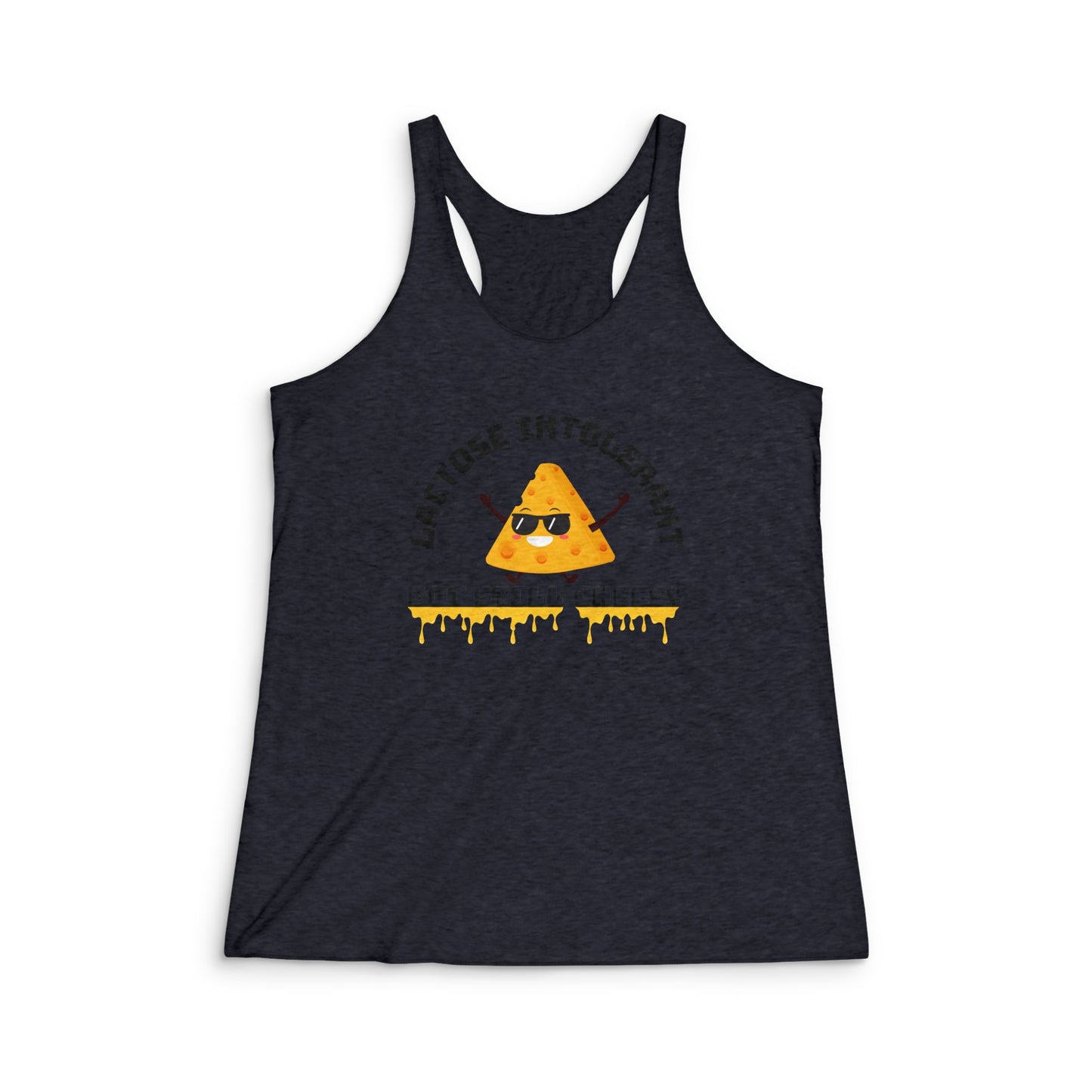 Lactose Intolerant Humor Tank, Funny Women's Top, Cute Summer Wear, Gift for Cheese Lovers, Comfy Activewear