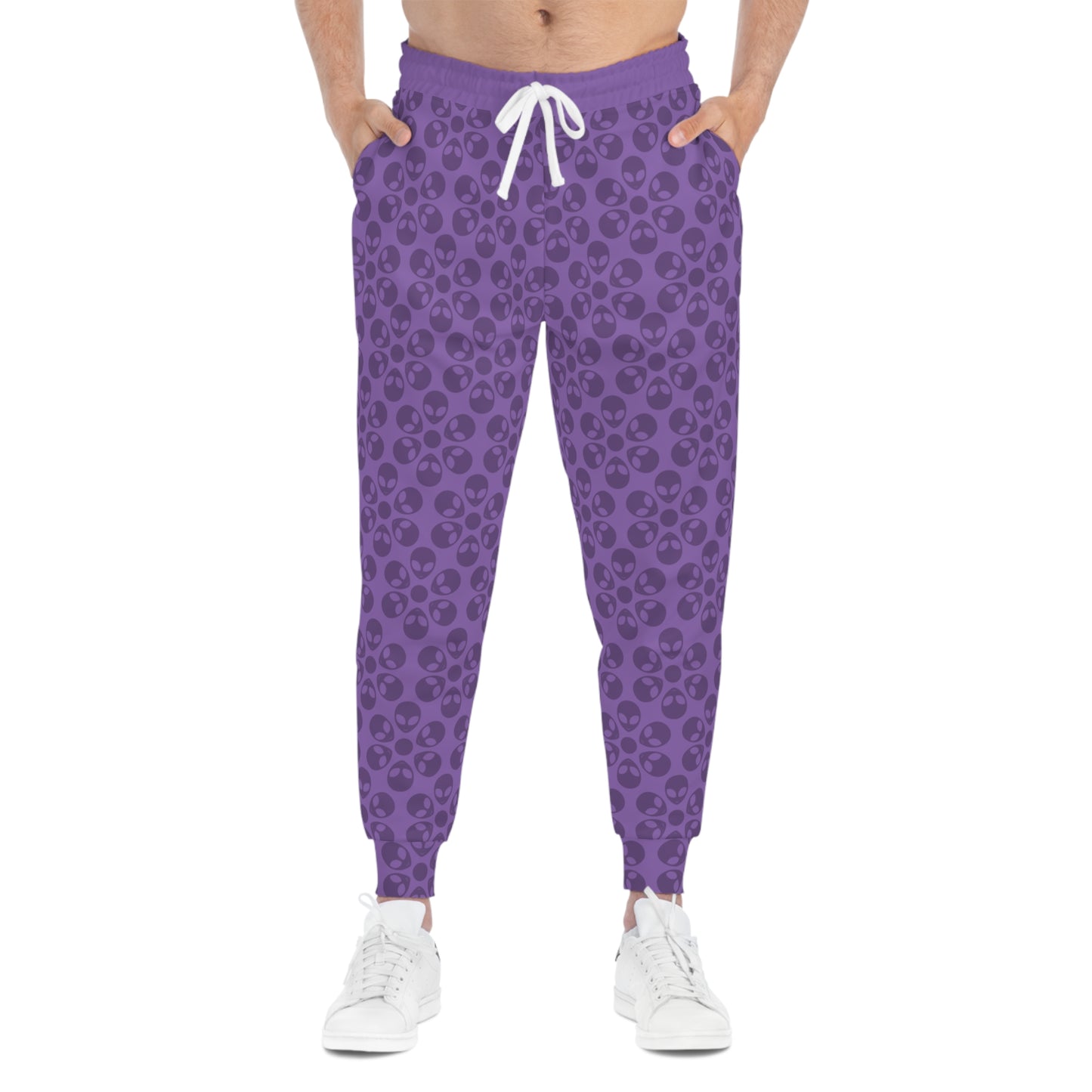 Stylish Floral Athletic Joggers Trendy Joggers Comfortable Workout Pants Casual Loungewear Gifts for Fitness Lovers Alien Flowers Light Purple